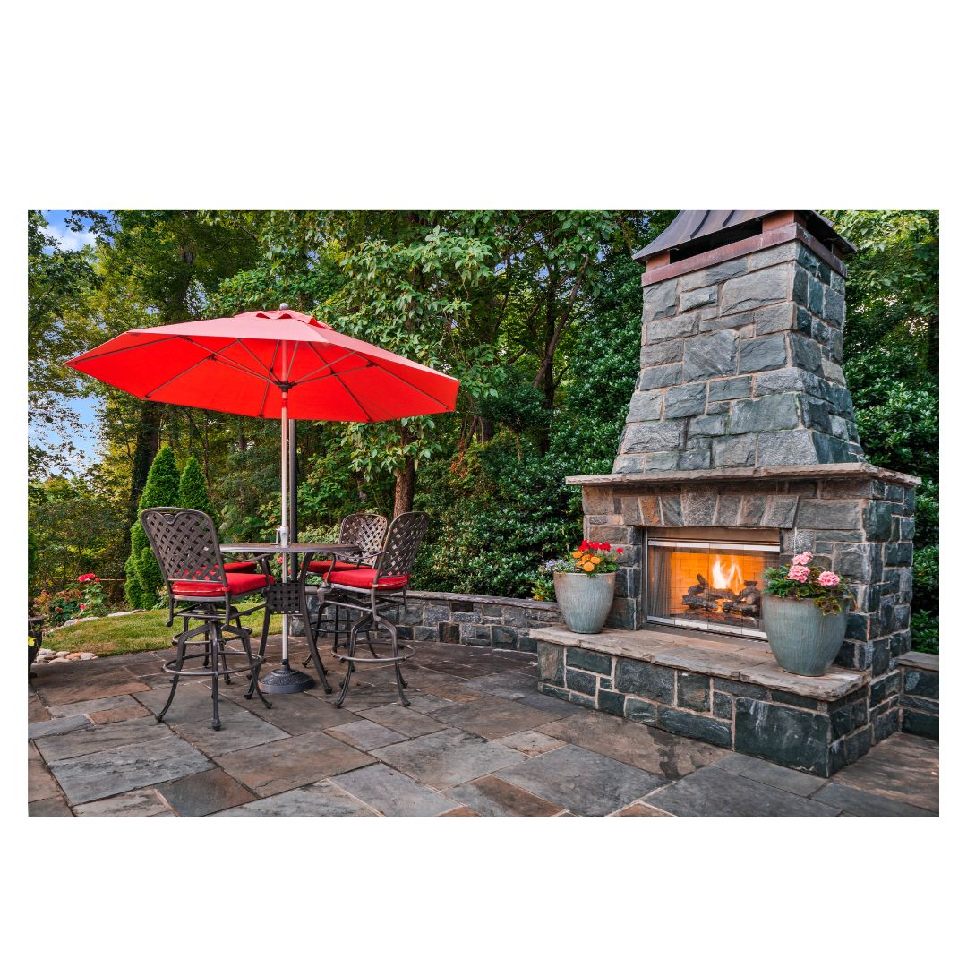 Red Umbrella Outdoor Living Space Patio Reusable Canopy