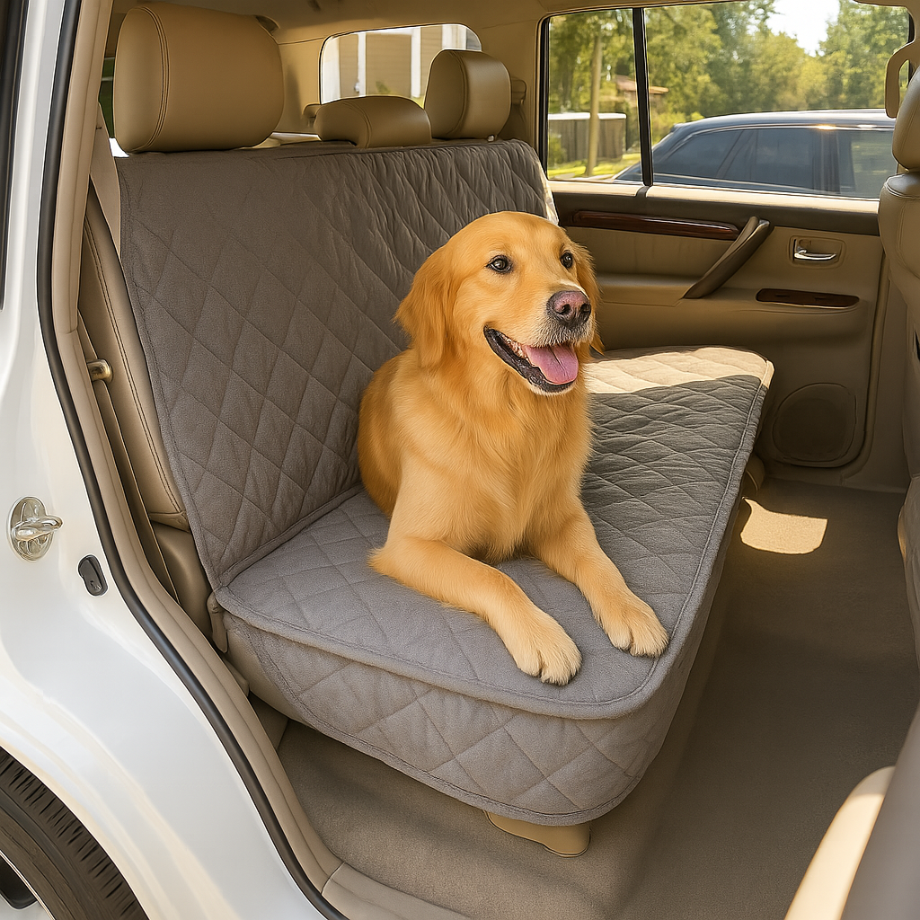 Pet Car Seat Luxury Fitted Back Bench Cover