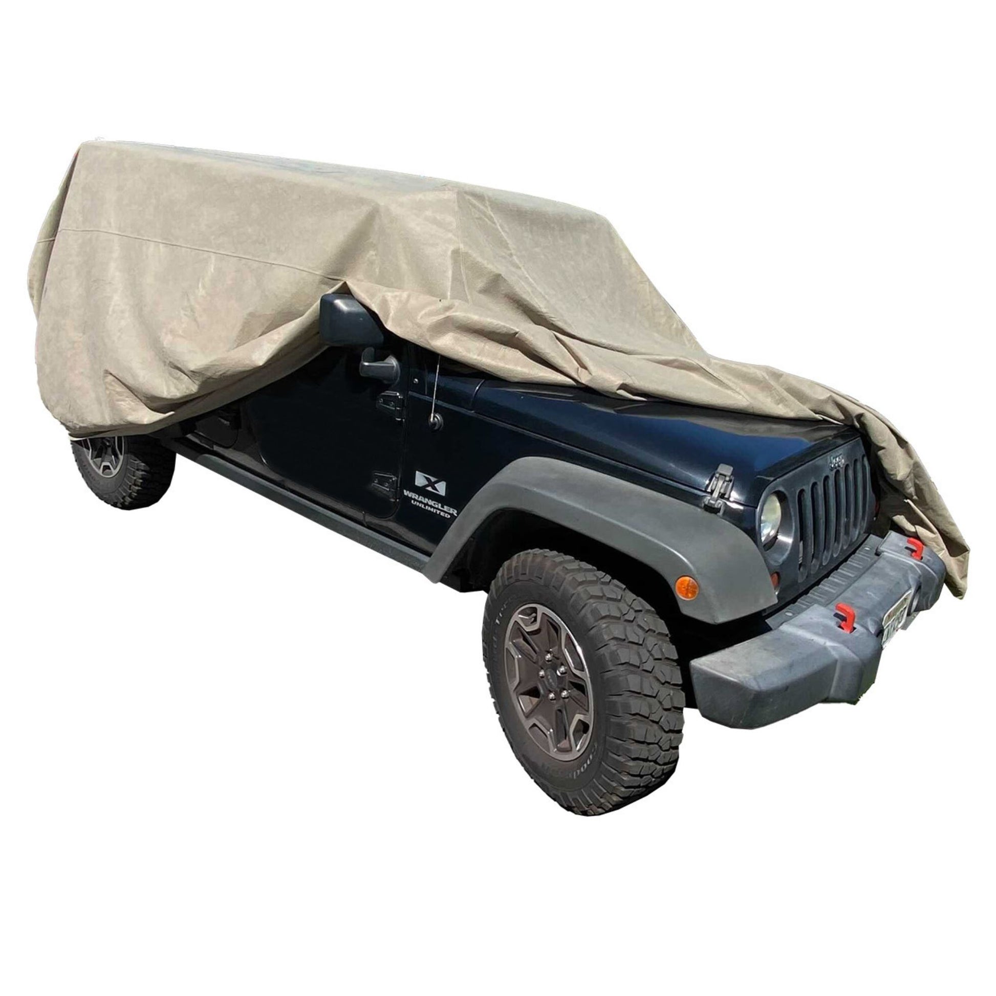 Funda para Jeep compatible con modelos Jeep 1976-2006 en color topo o gris