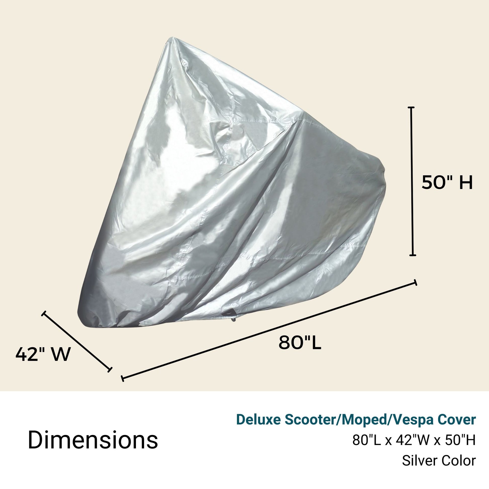 Deluxe Scooter, Moped, or Vespa Cover - Medium.