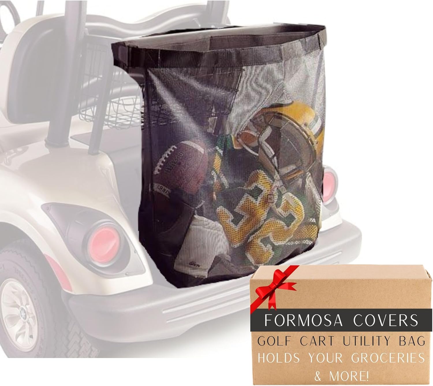 Bolsa de comestibles para carrito de golf, compatible con EZGO, Club Car y Yamaha (ajuste universal)