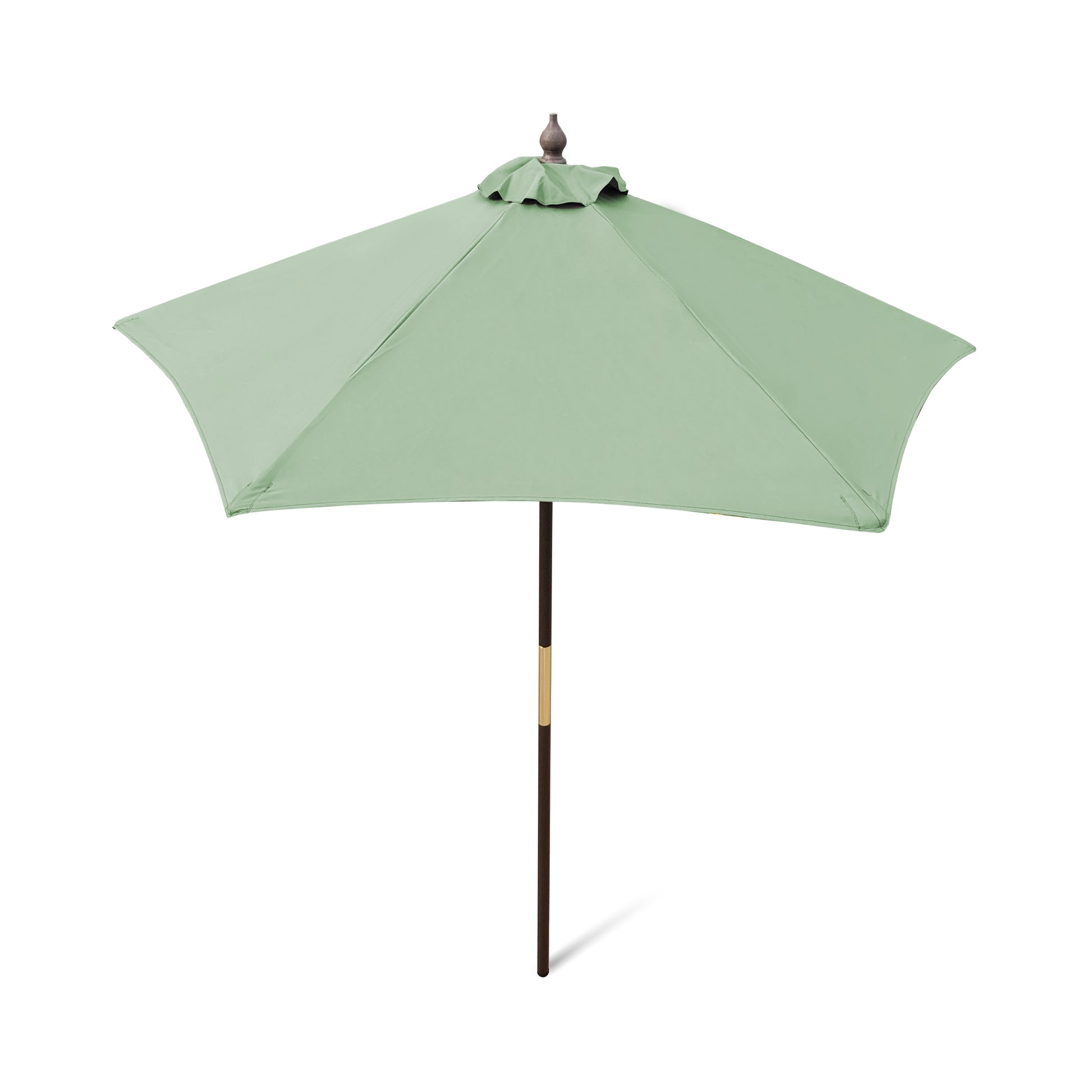 7ft Standard Wooden Market Patio Umbrella with Tilt Mechanism