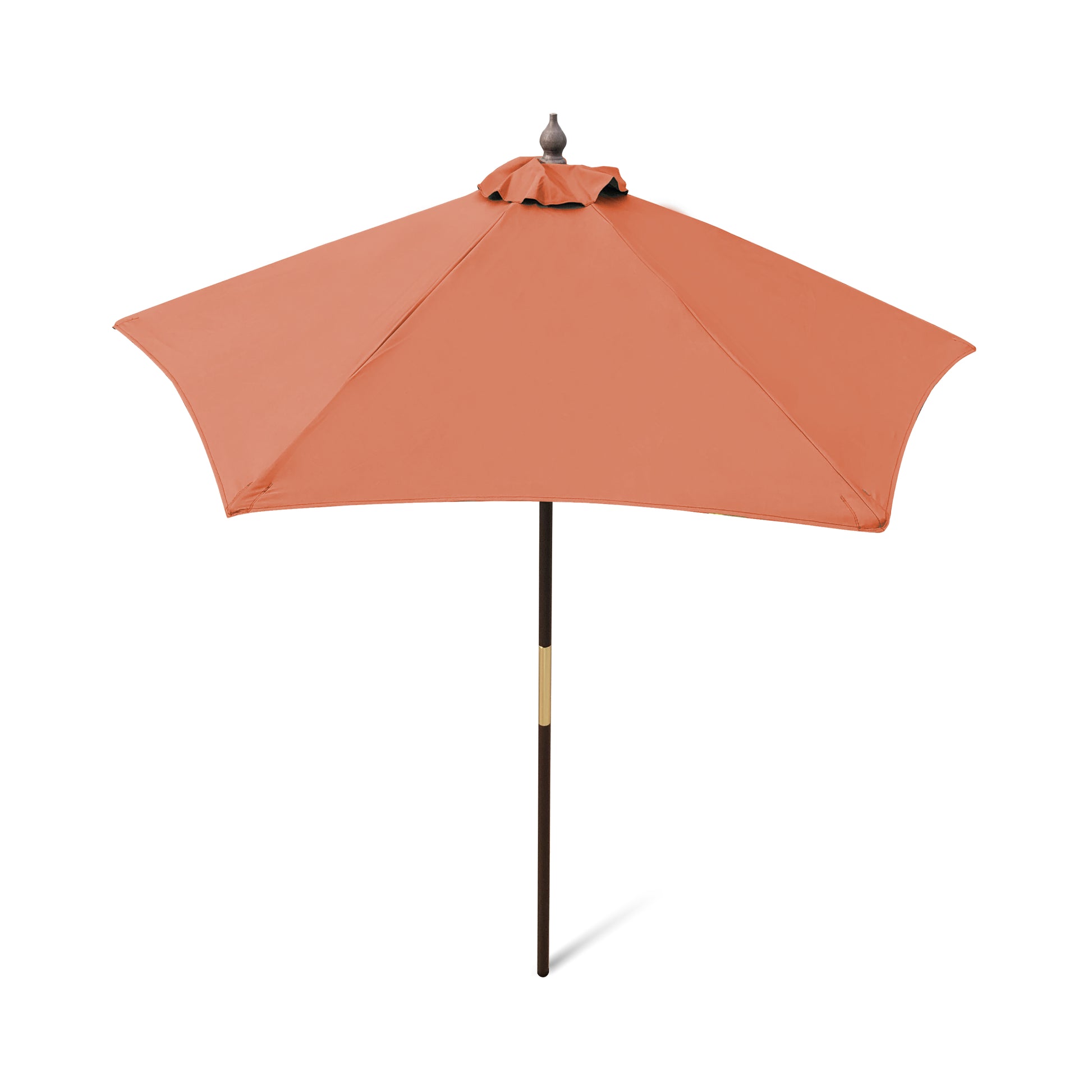 7ft Standard Wooden Market Patio Umbrella with Tilt Mechanism