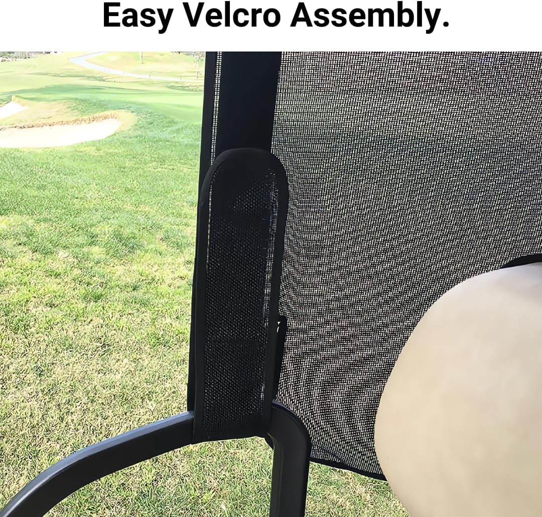 Golf Cart Sun Shade UV Mesh Roof Cover for EZGO, Club Car, Yamaha G - Black