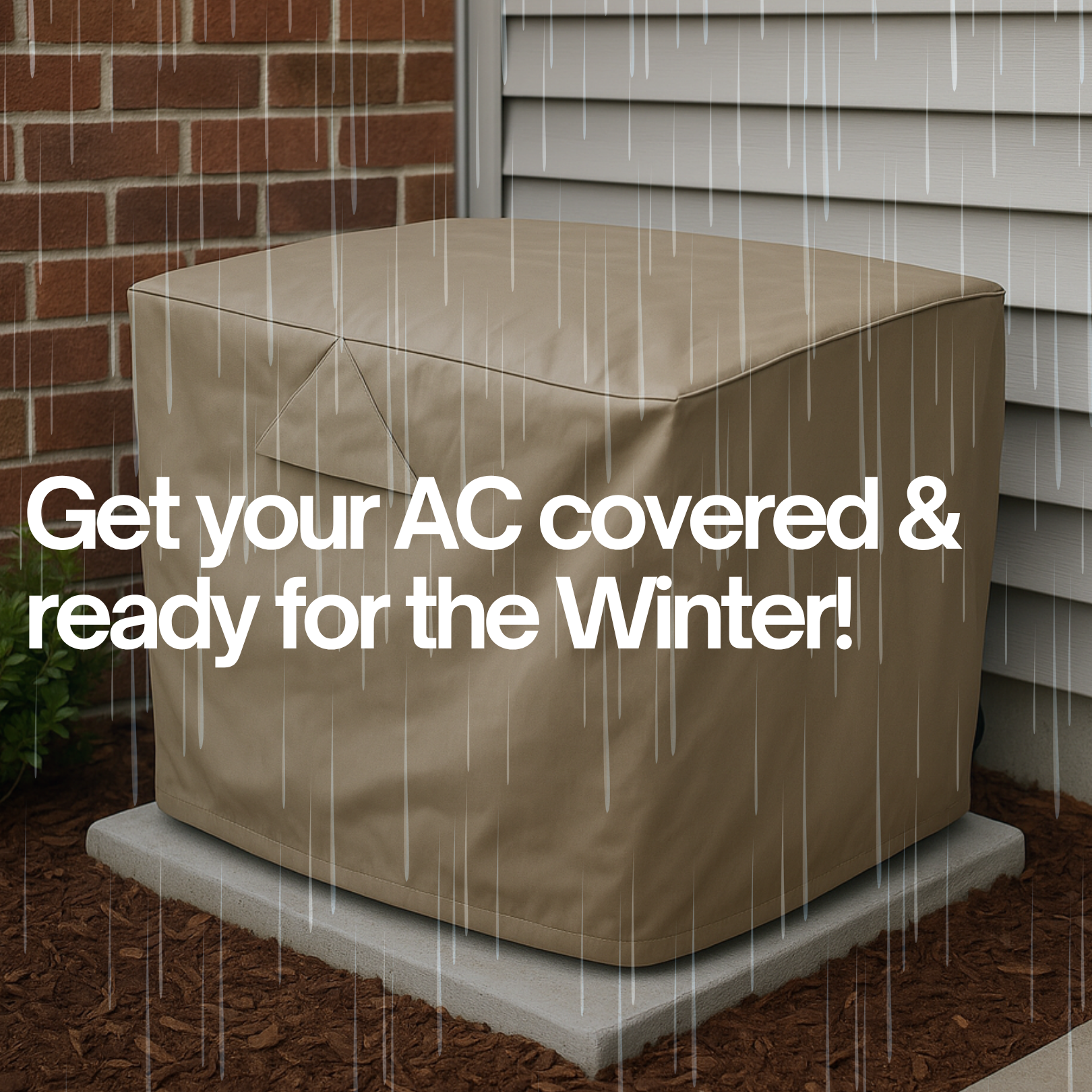 Rectangular Outdoor Air Conditioner Cover - All Weather AC Unit Cover - Extra Large - 38"L x 36"W x 38"H