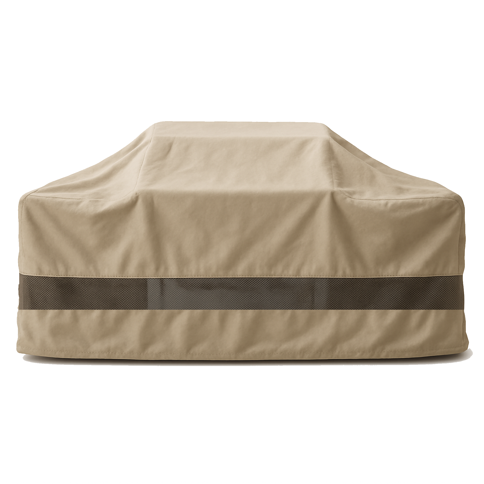 Island Barbecue Outdoor Cover Fits BBQ or Grills up to 76-124 inches Long - Safari Taupe