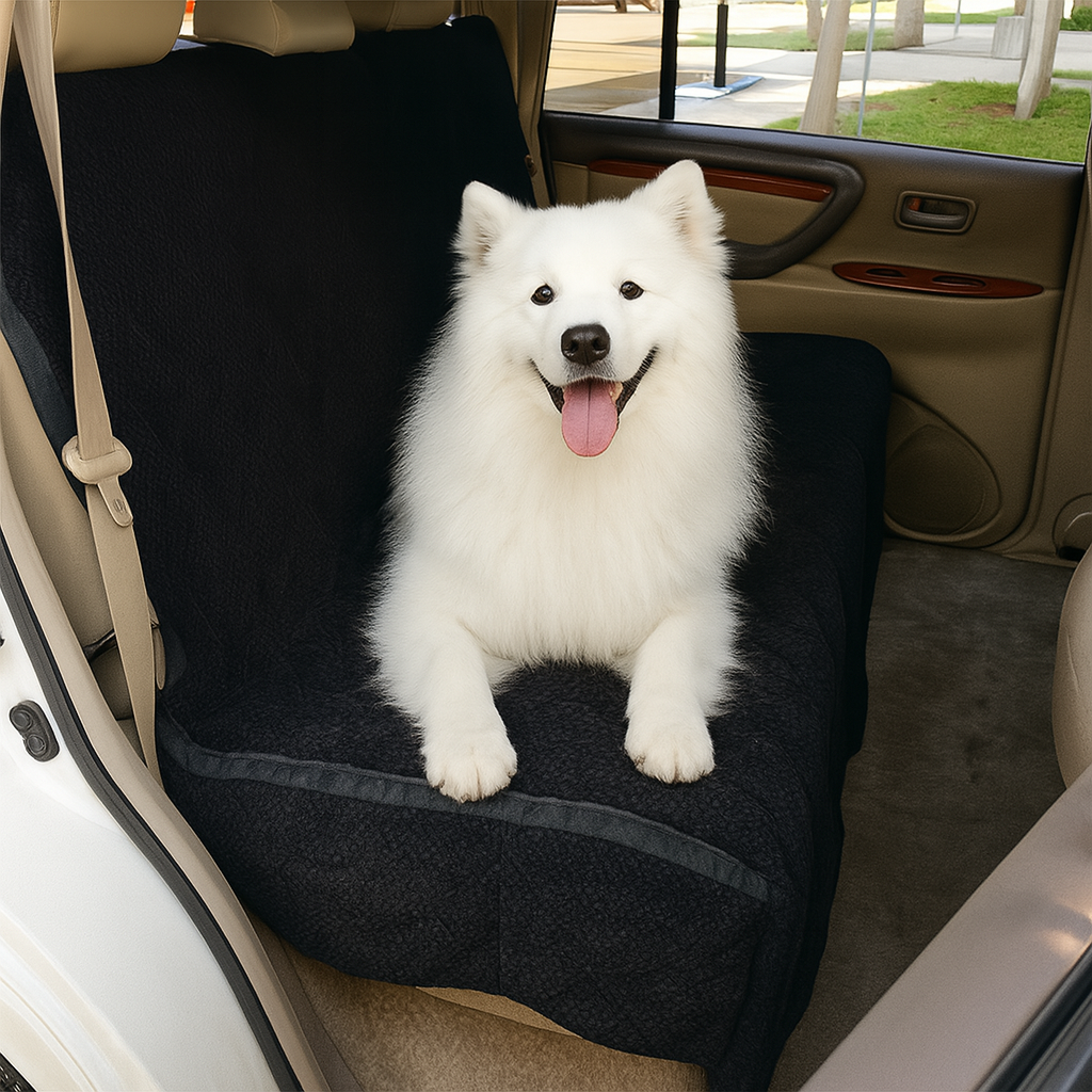 Funda de asiento de coche para mascotas con respaldo plano