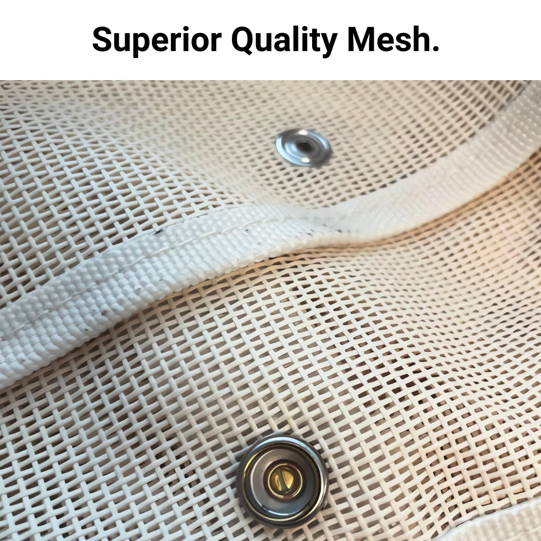 Golf Cart Sun Shade UV Mesh Roof Cover for EZGO, Club Car, Yamaha G - Beige