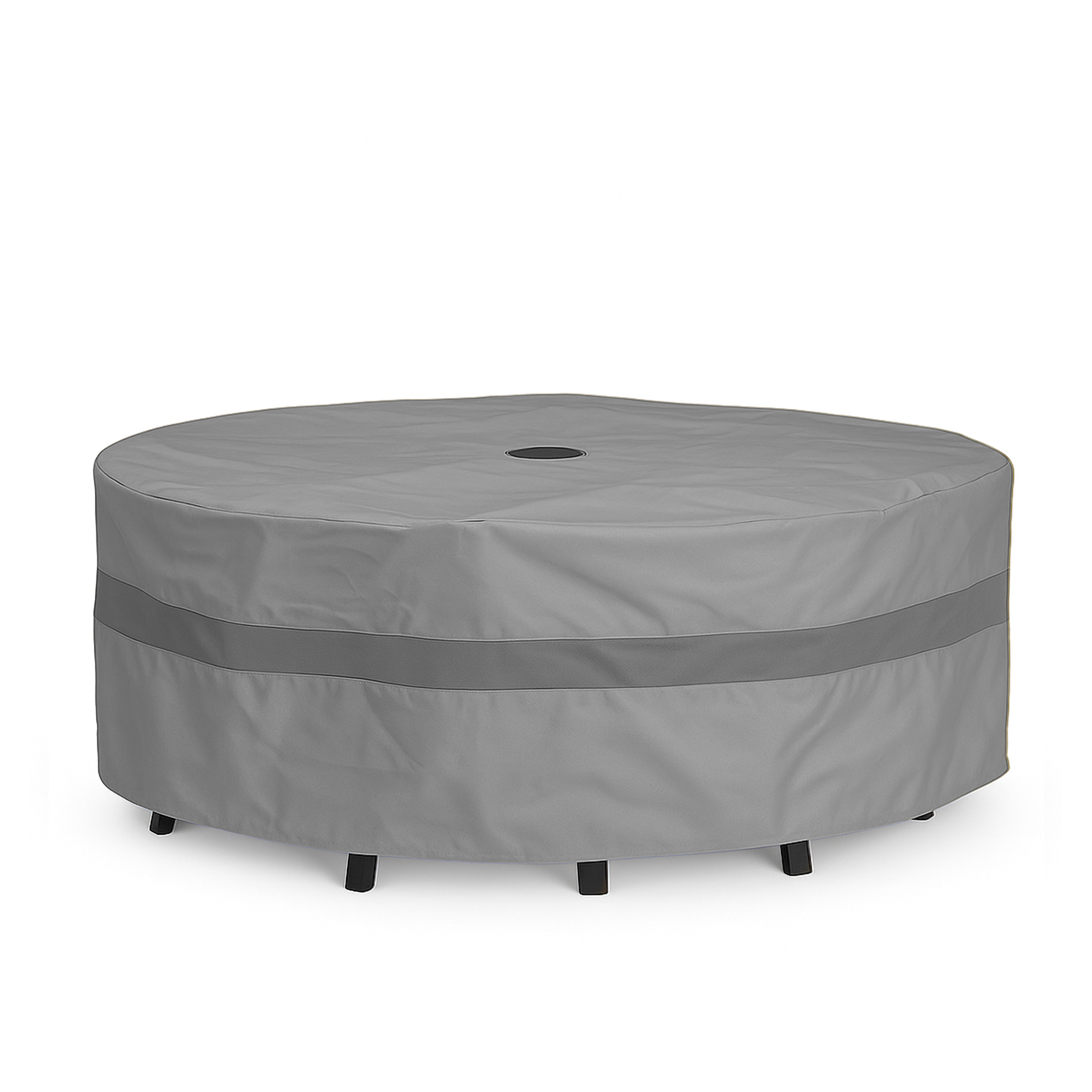 Premium Tight Weave 104" dia x 31"H Patio Round, Oval Table And Chairs Cover