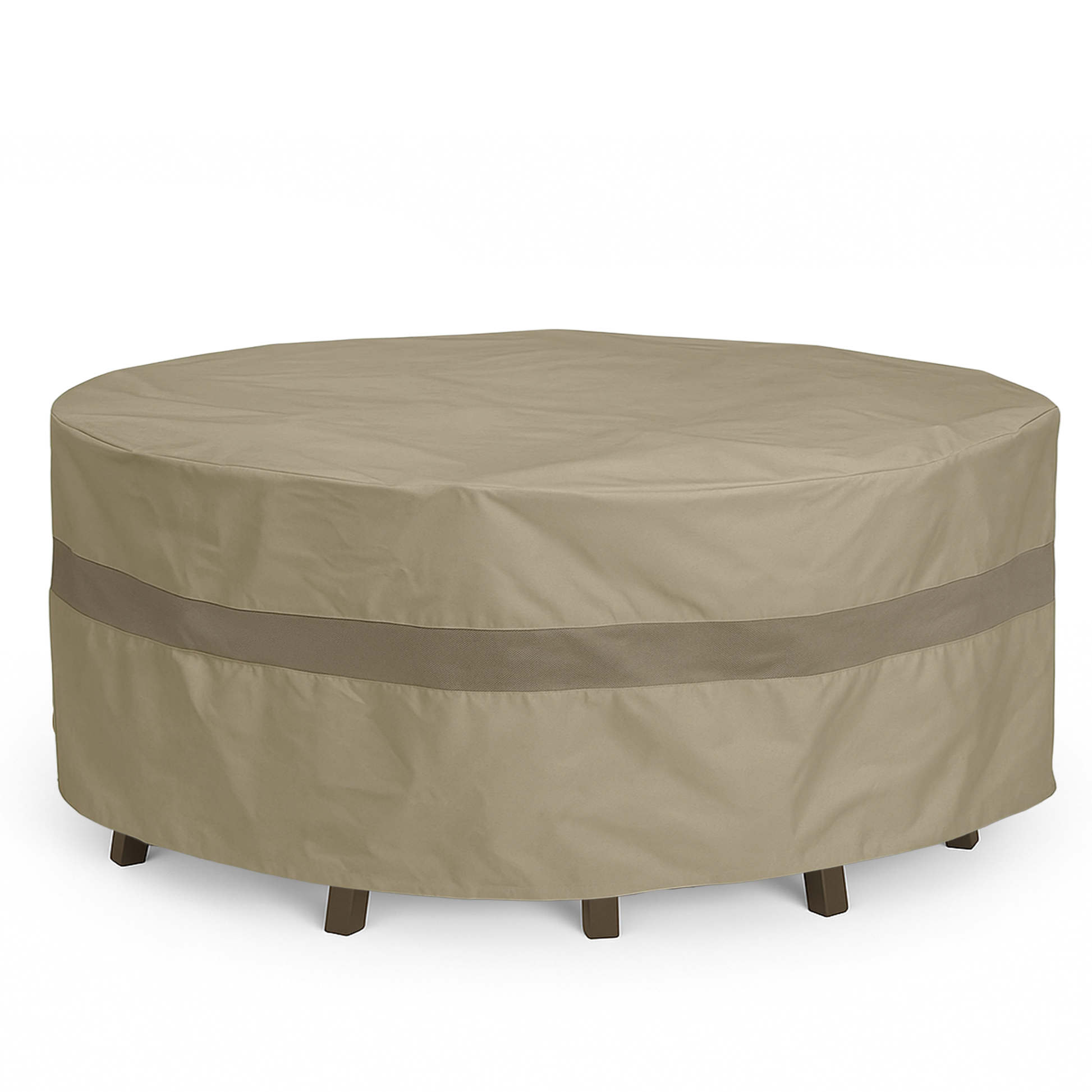 Premium Tight Weave 104"Dia.x31"H Patio Chat, Conversation Set Cover (No Center Umbrella Hole)