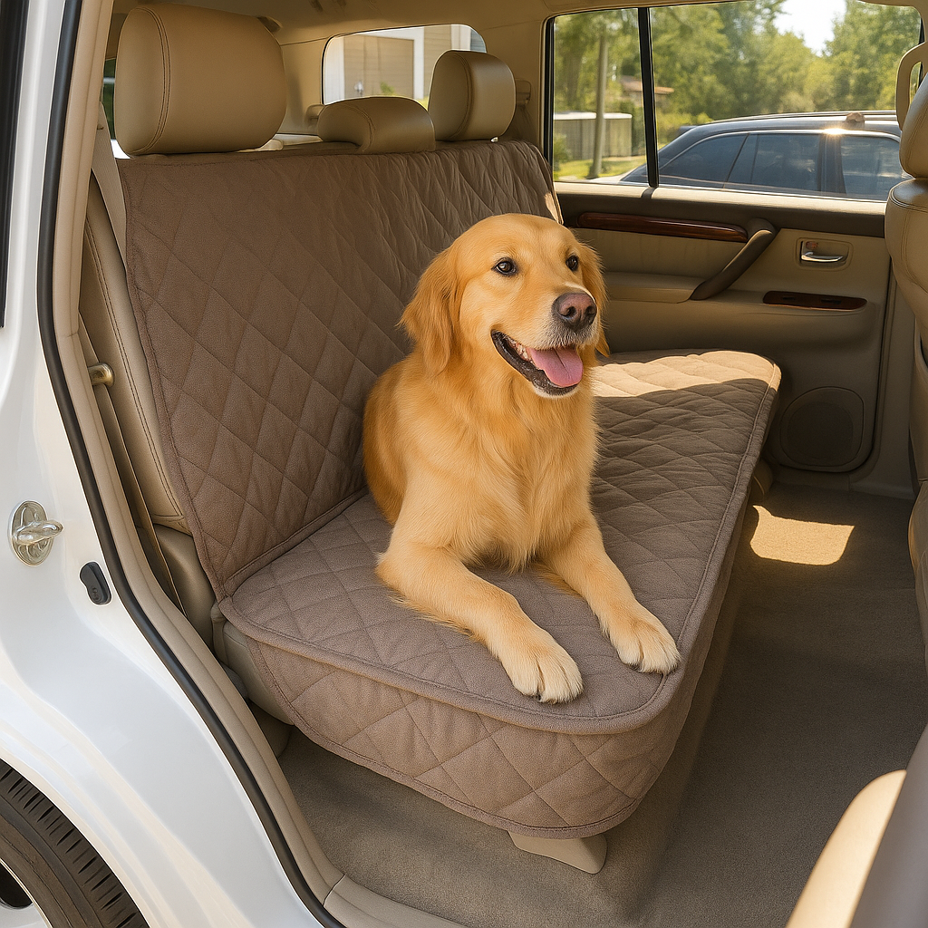 Pet Car Seat Luxury Fitted Back Bench Cover