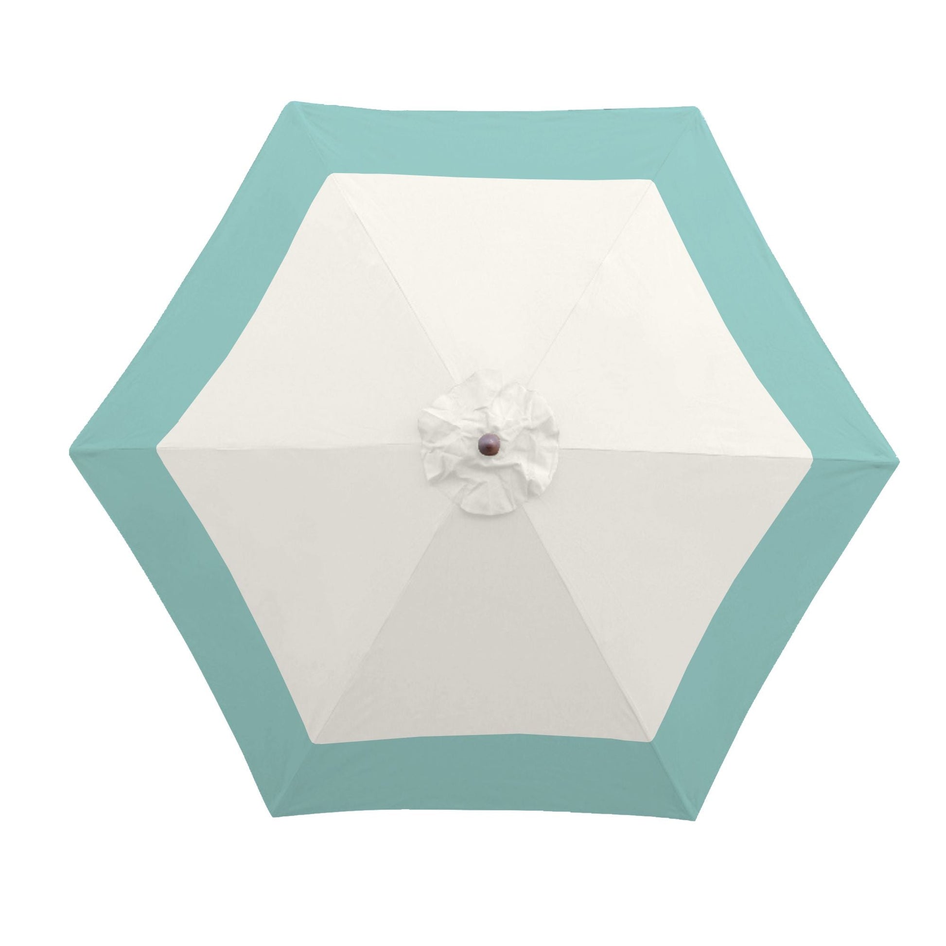9ft Market Patio Umbrella 6 Rib Replacement Canopy Duet Light Blue