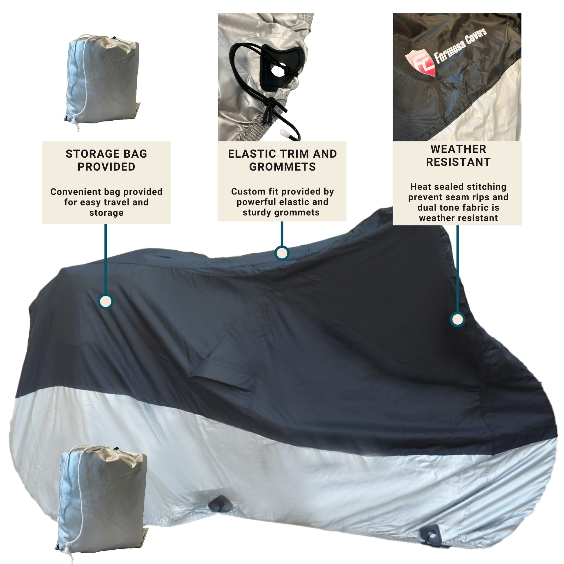Heavy Duty Adult Tricycle Cover Fits up to 26" Wheel