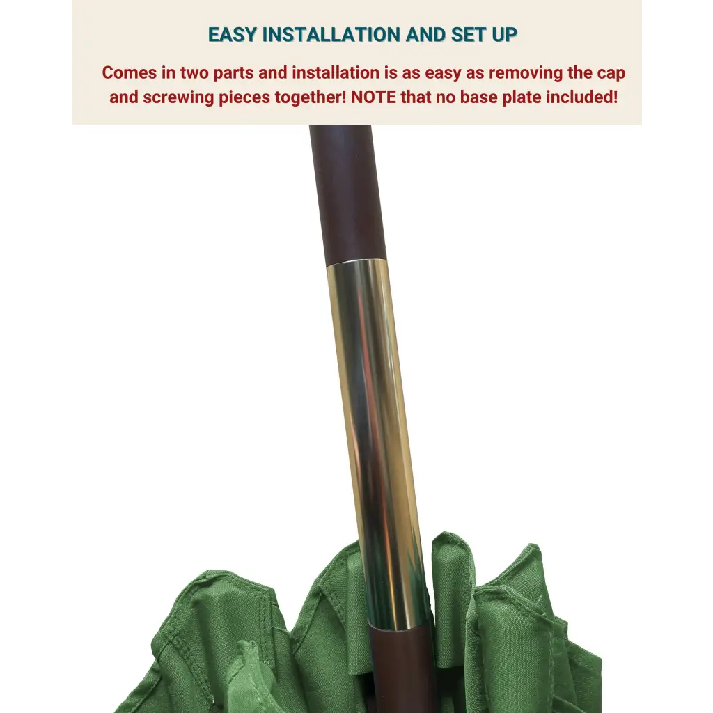 7ft Wooden Patio Garden Market Umbrella with Tilt Mechanism Sage Green.