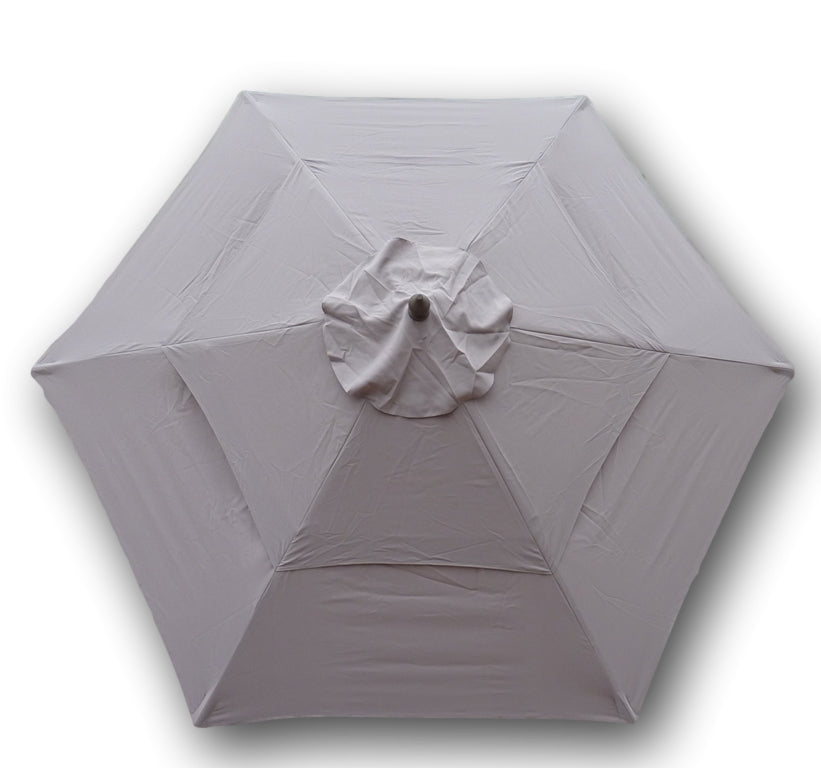 9ft Market Patio Umbrella Double-Vented 6 Rib Replacement Canopy