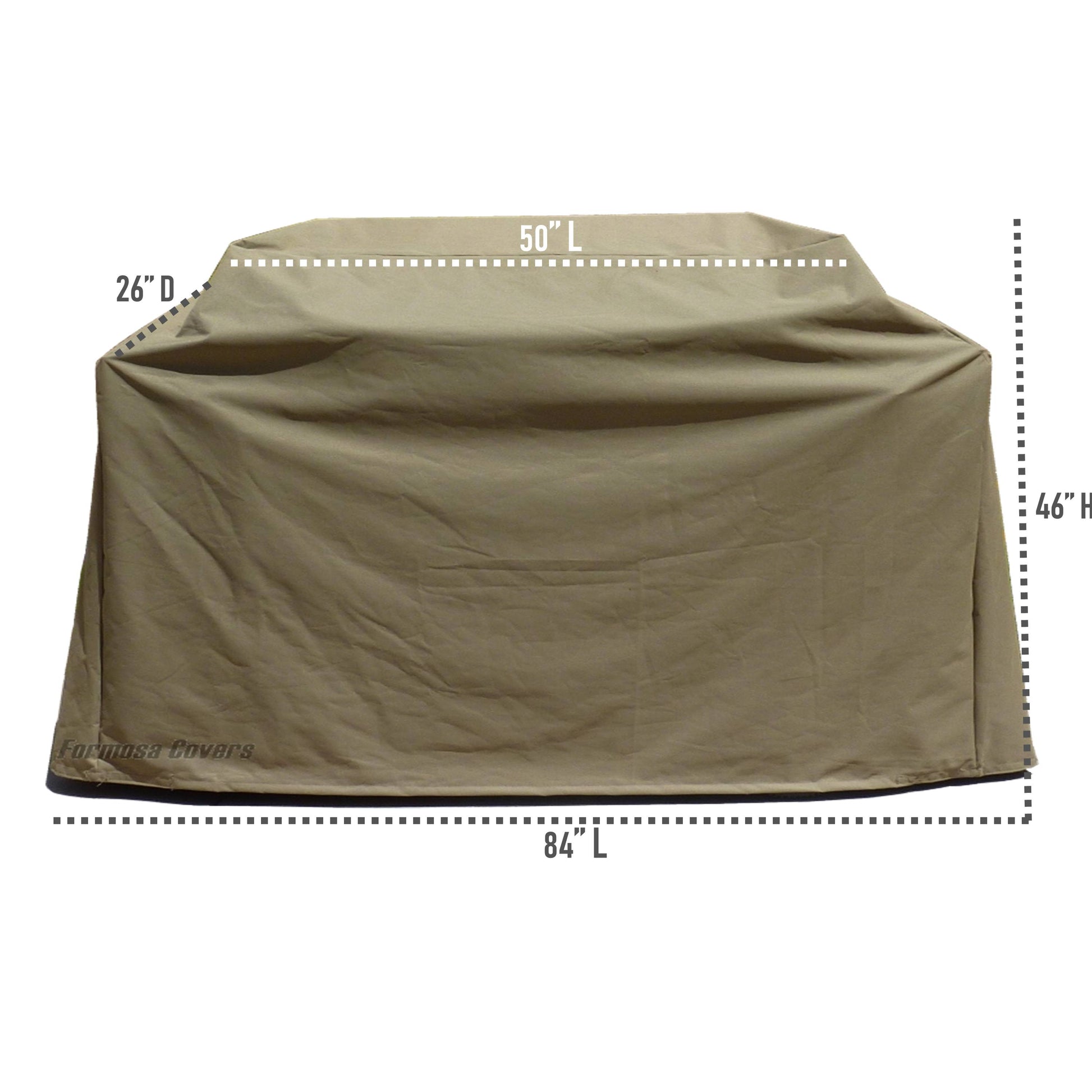 TAUPE VINYL OUTDOOR STANDING  BBQ GRILL