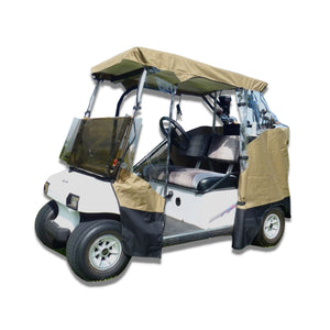 Golf Cart 3 Sided Enclosure Cover for EZGO, ClubCar, Yamaha G (Short Roof, 58"L ) - 2 Passenger