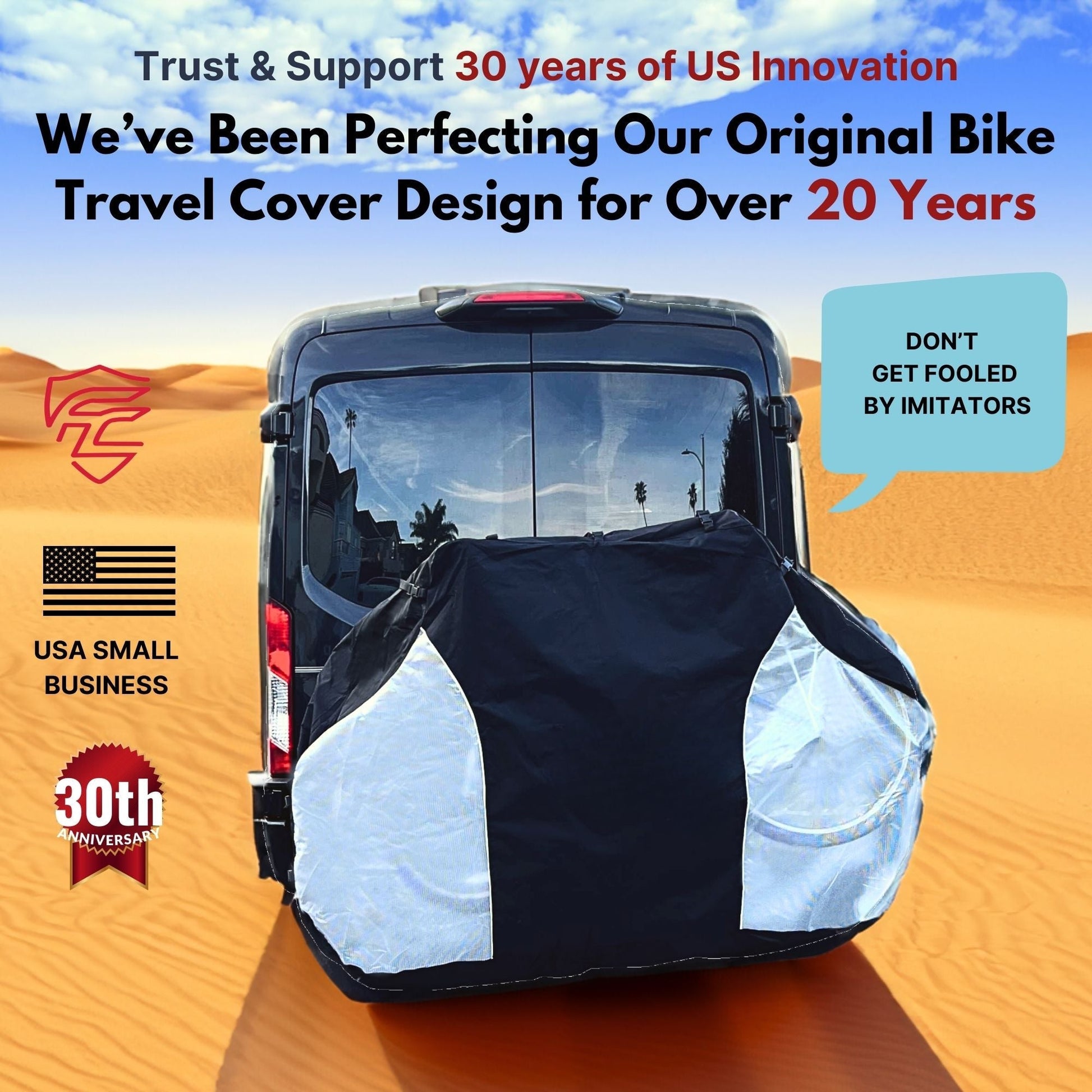 Lightweight Quad Bike Rack Cover For Transport (Fits 3-4 Bikes) Extra Large Translucent Ends