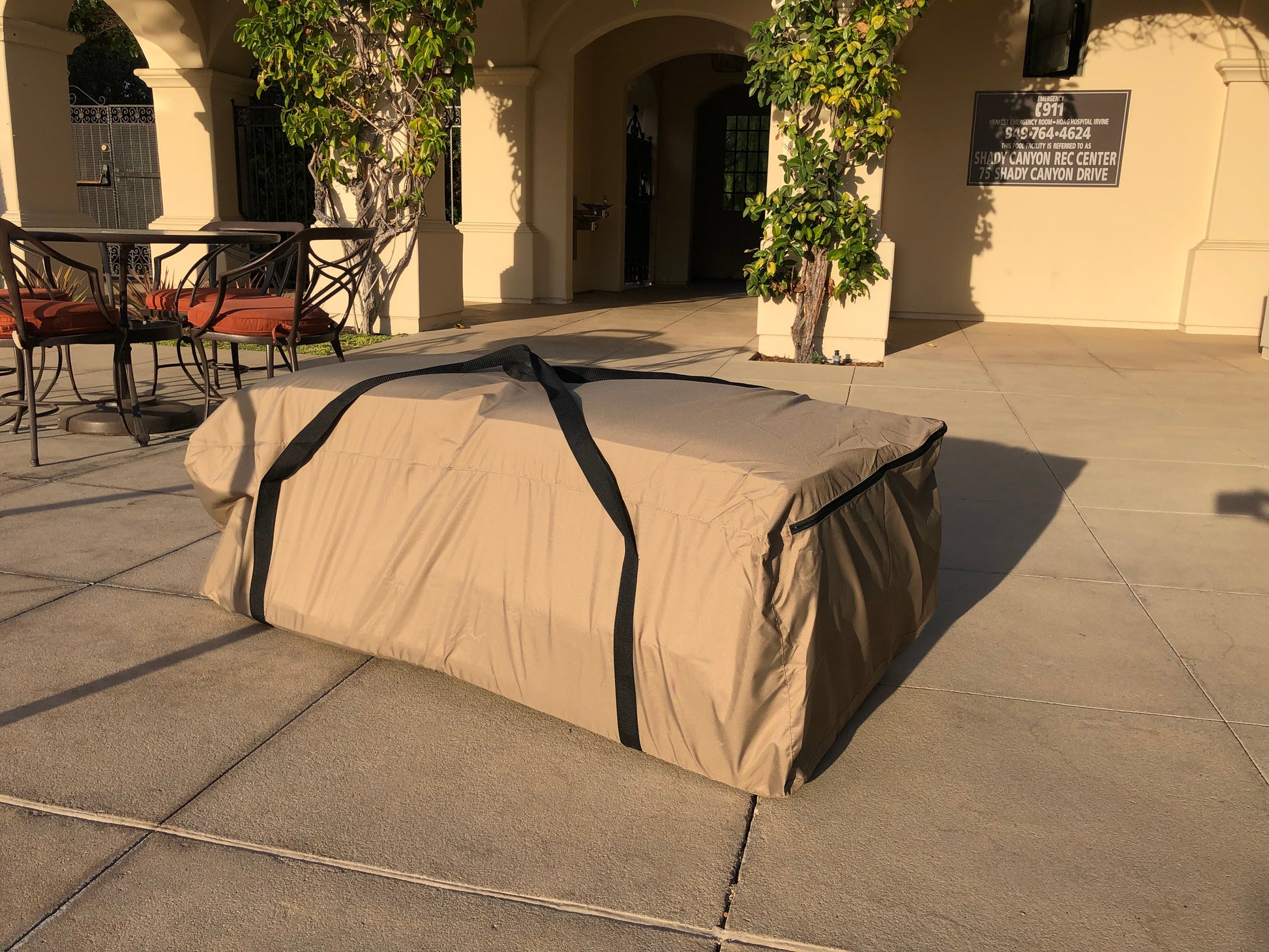 Rolling Patio Cushion Storage Bag