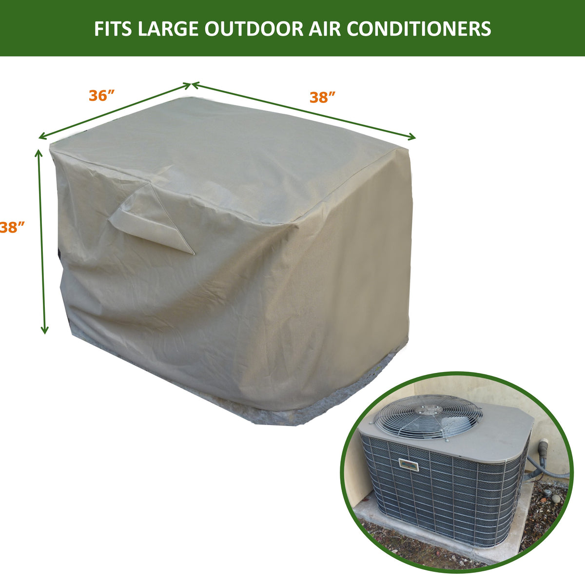 Extra large air conditioner cover deals