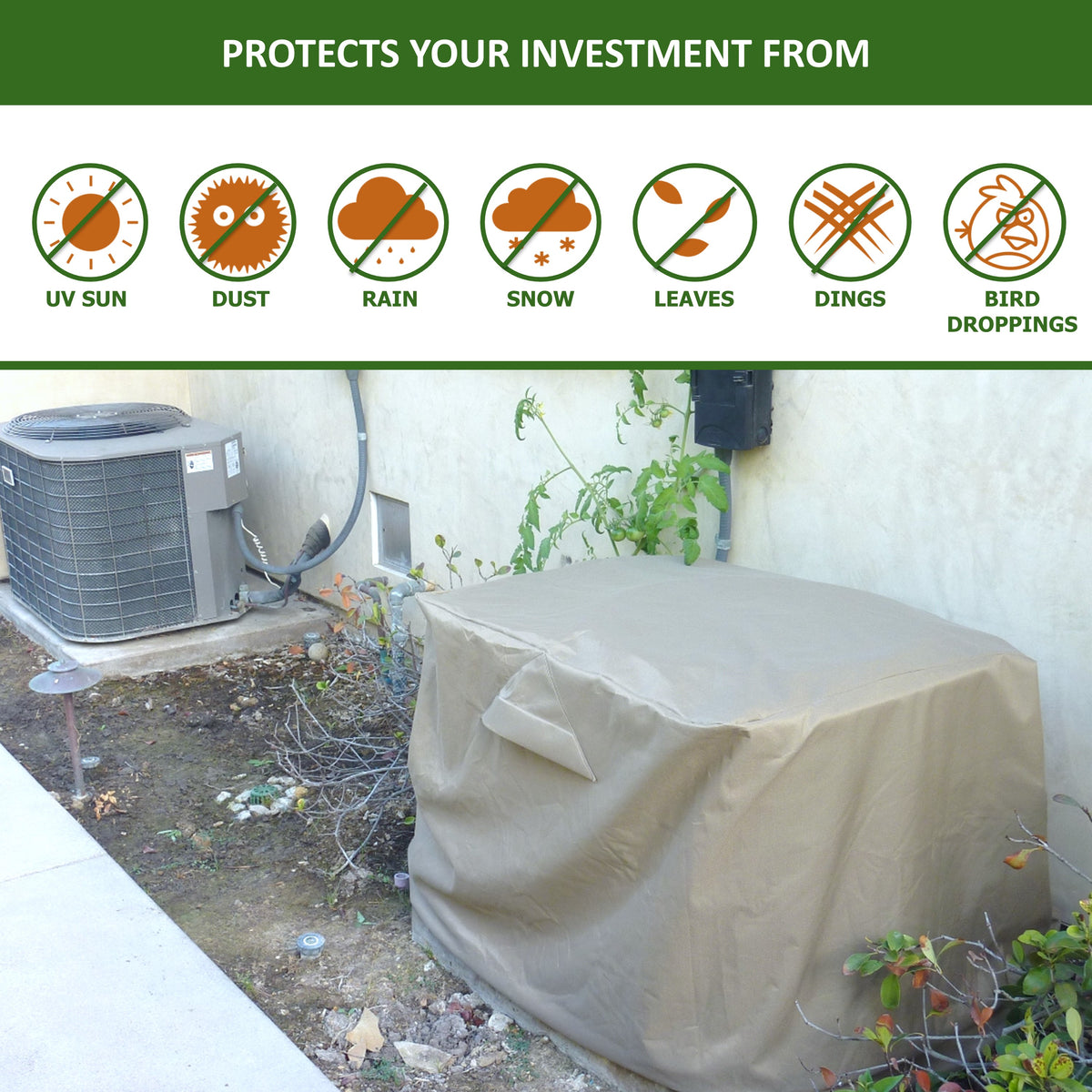 Extra large air store conditioner cover