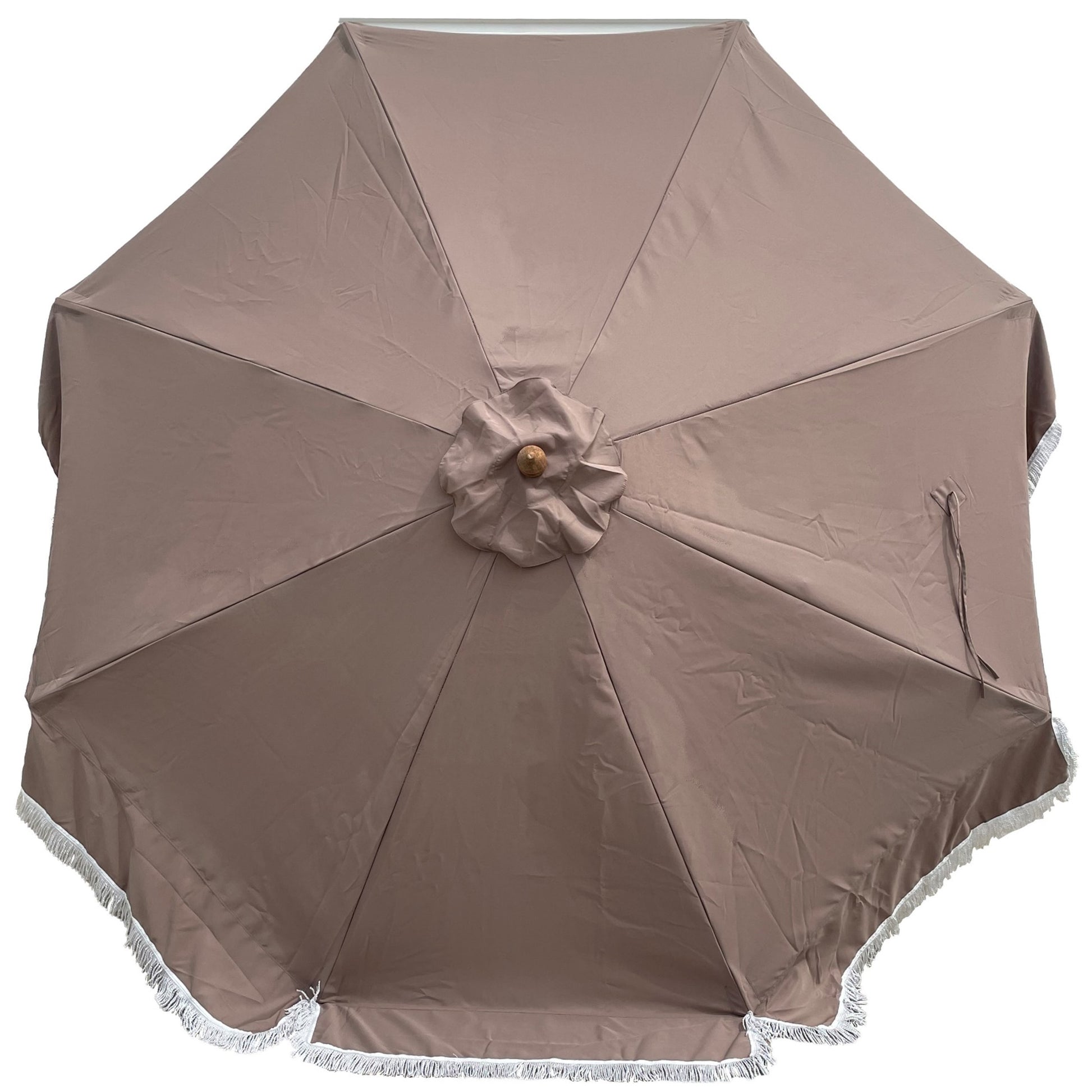 9ft Market Patio Umbrella 8 Rib Replacement Canopy w/ Fringe Valance
