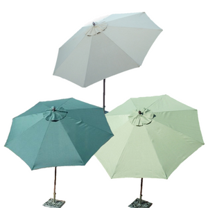 9ft Standard Aluminum Market Patio Umbrella with Crank and Tilt Mechanism