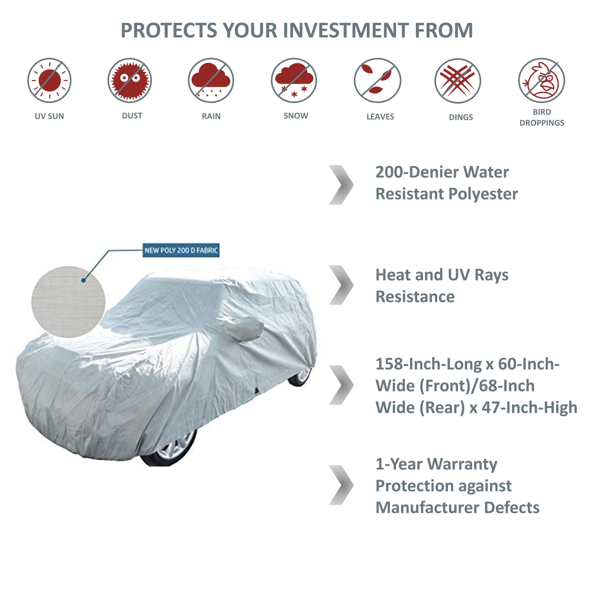 Funda para Mini Cooper Hardtop de 2 y 4 puertas, convertible y cupé