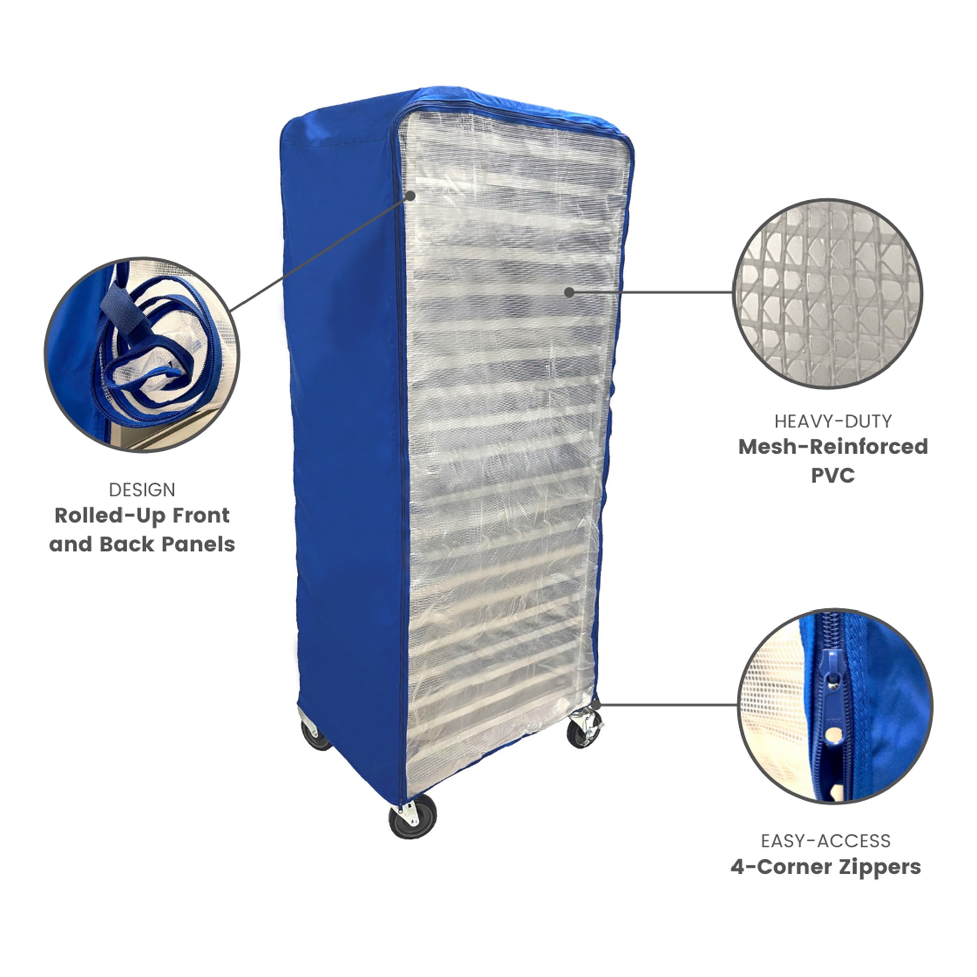 Bun Rack Cover, 21"W x 26.5"D x 63"H