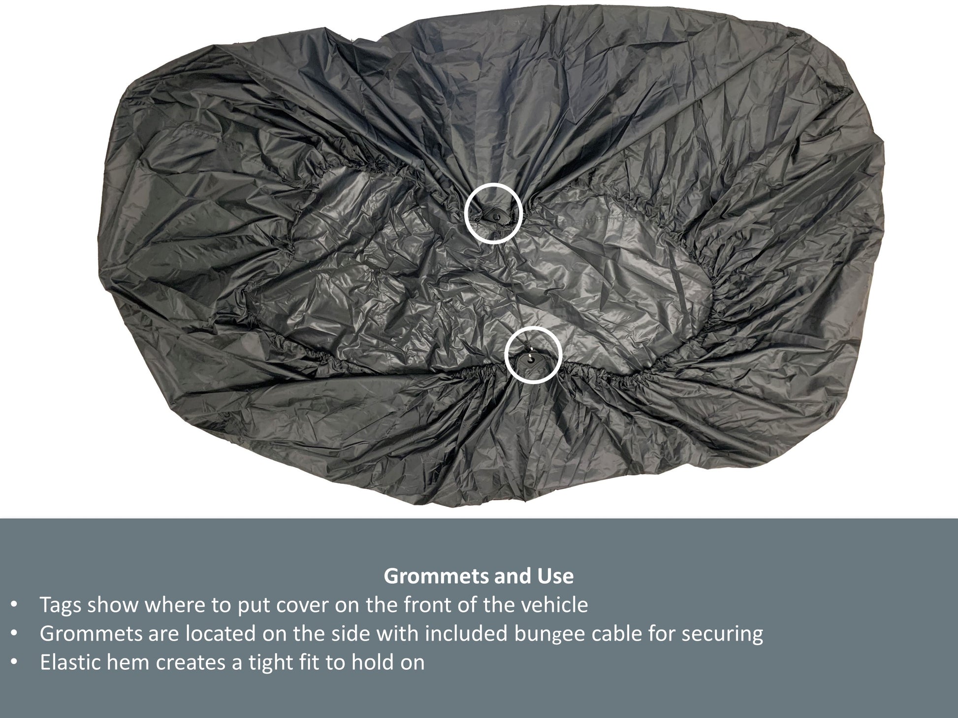 Heavy Duty ATV Quad Cover - All Weather Protection - Black, M - XXL