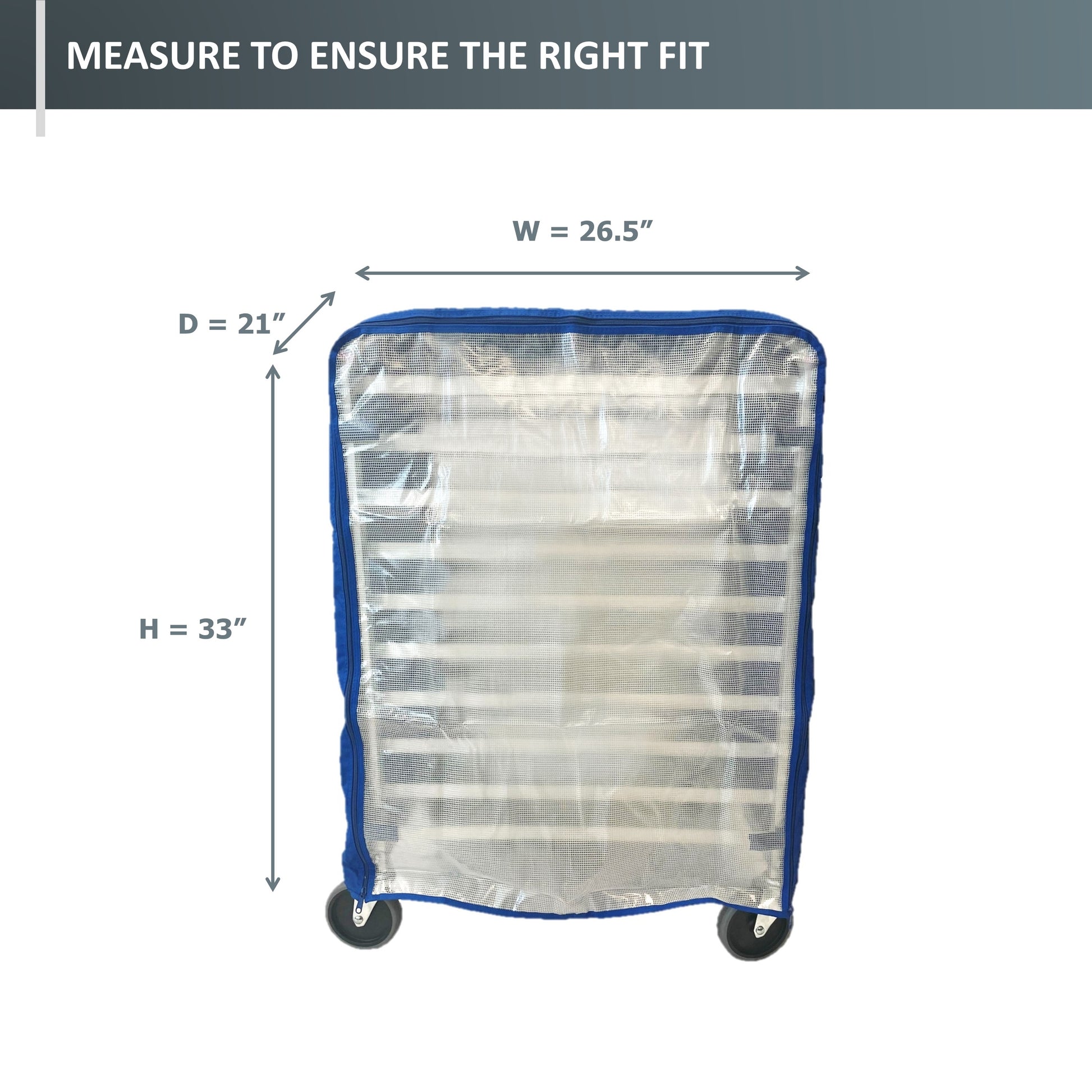 Bun Rack Cover, 21"W x 26.5"D x 33"H