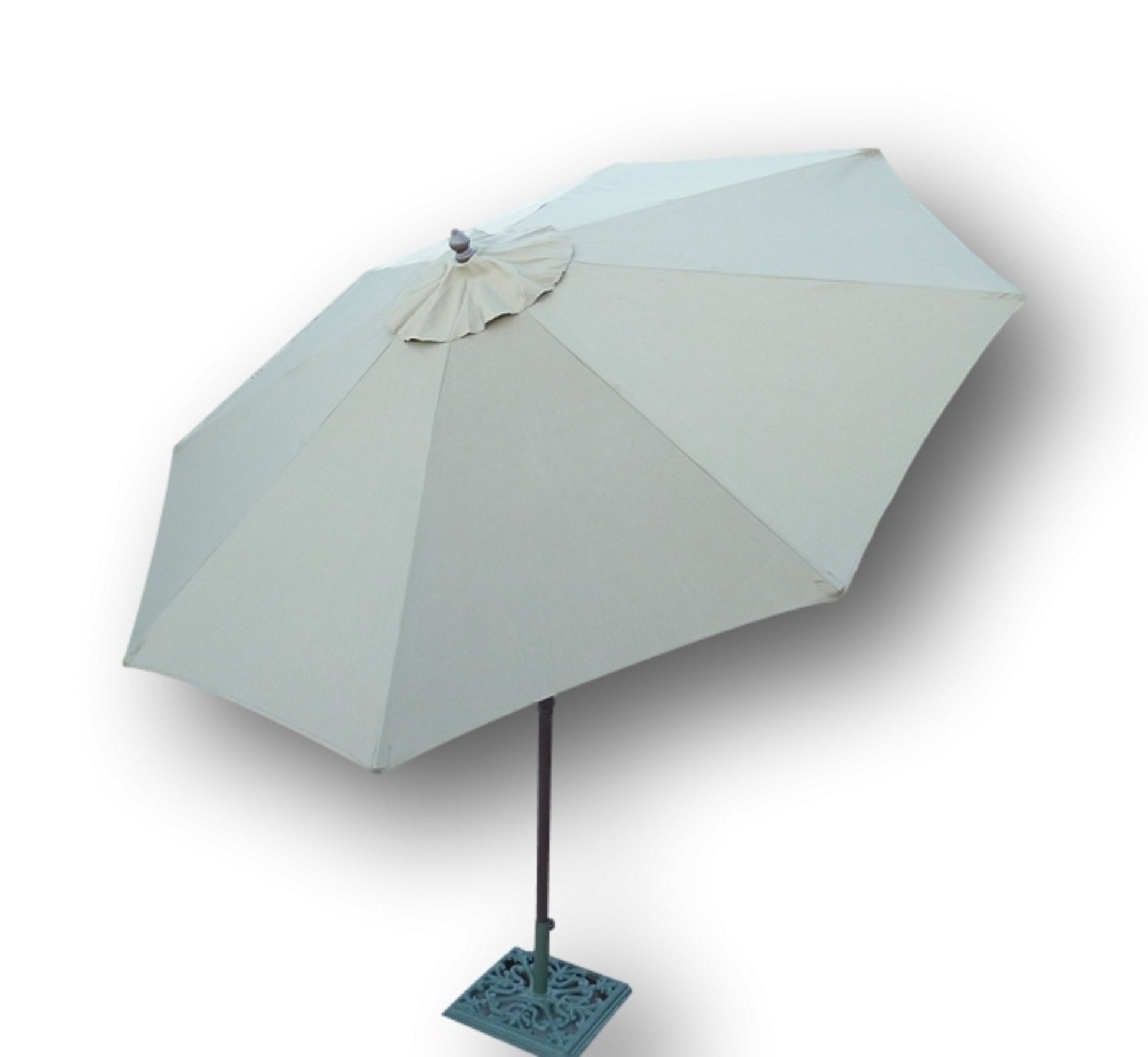 9ft Standard Aluminum Market Patio Umbrella with Crank and Tilt Mechanism