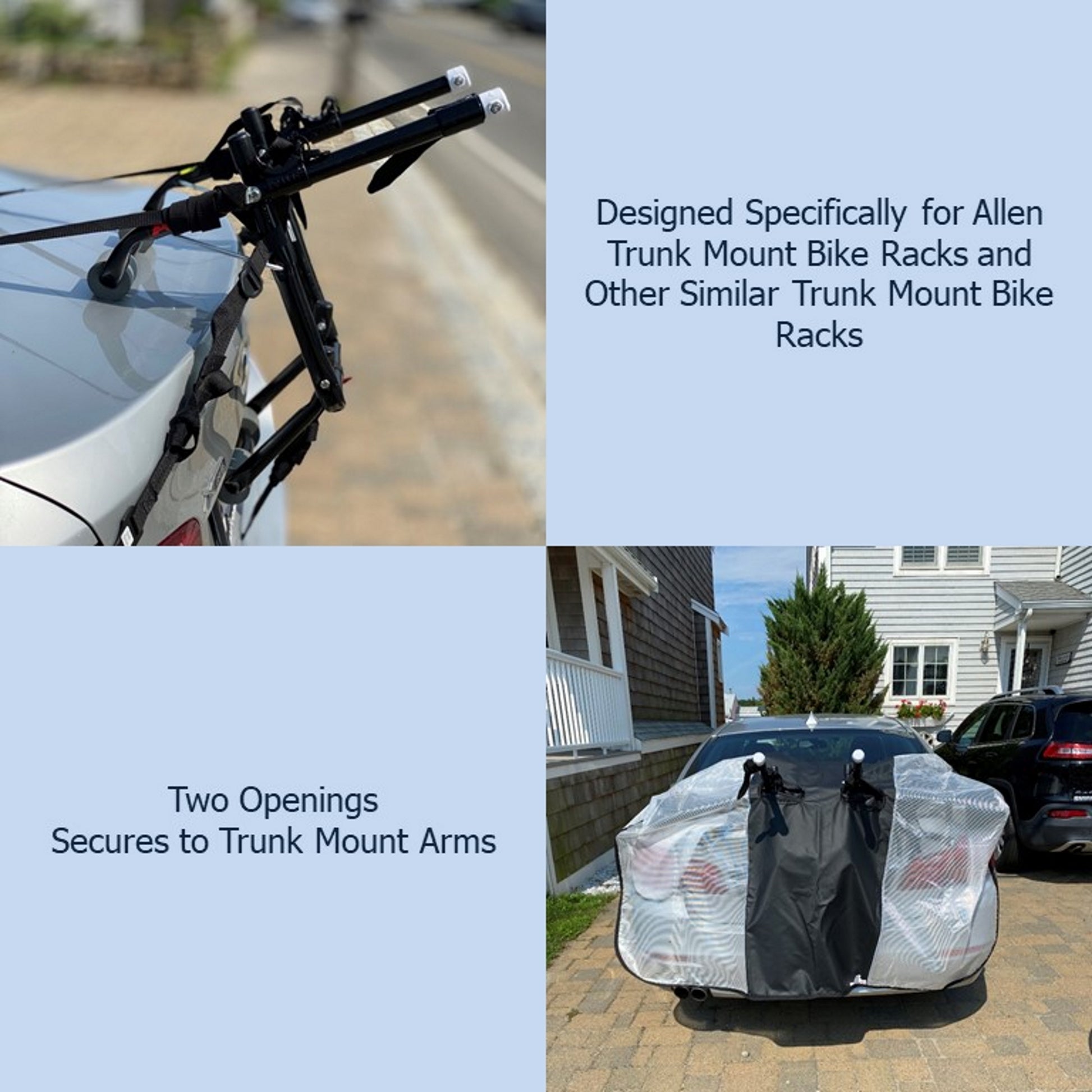 Trunk Mount Bike Rack Cover for Transport