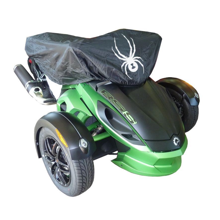 Heavy Duty Can-Am Spyder Indoor Outdoor - Half Cover, Black