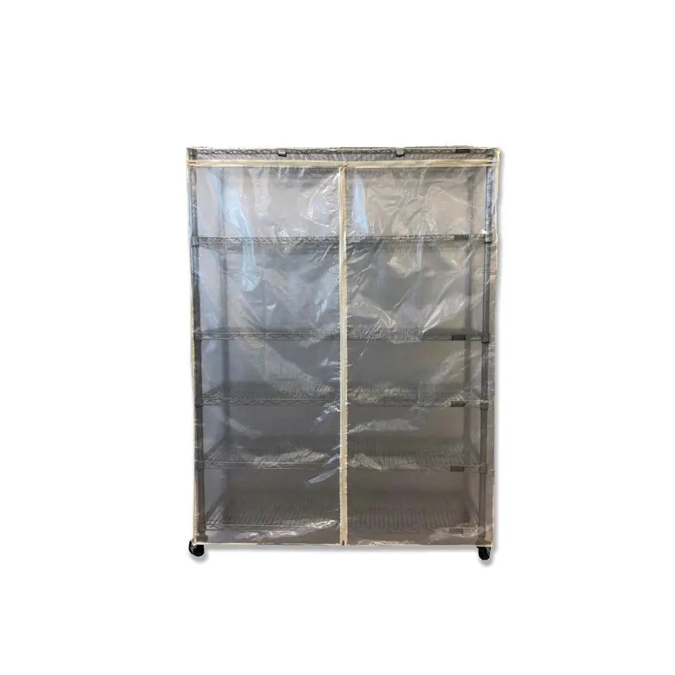Storage Shelving Unit Cover, fits racks 36"W x 14"D x 54"H all see through mesh PVC.