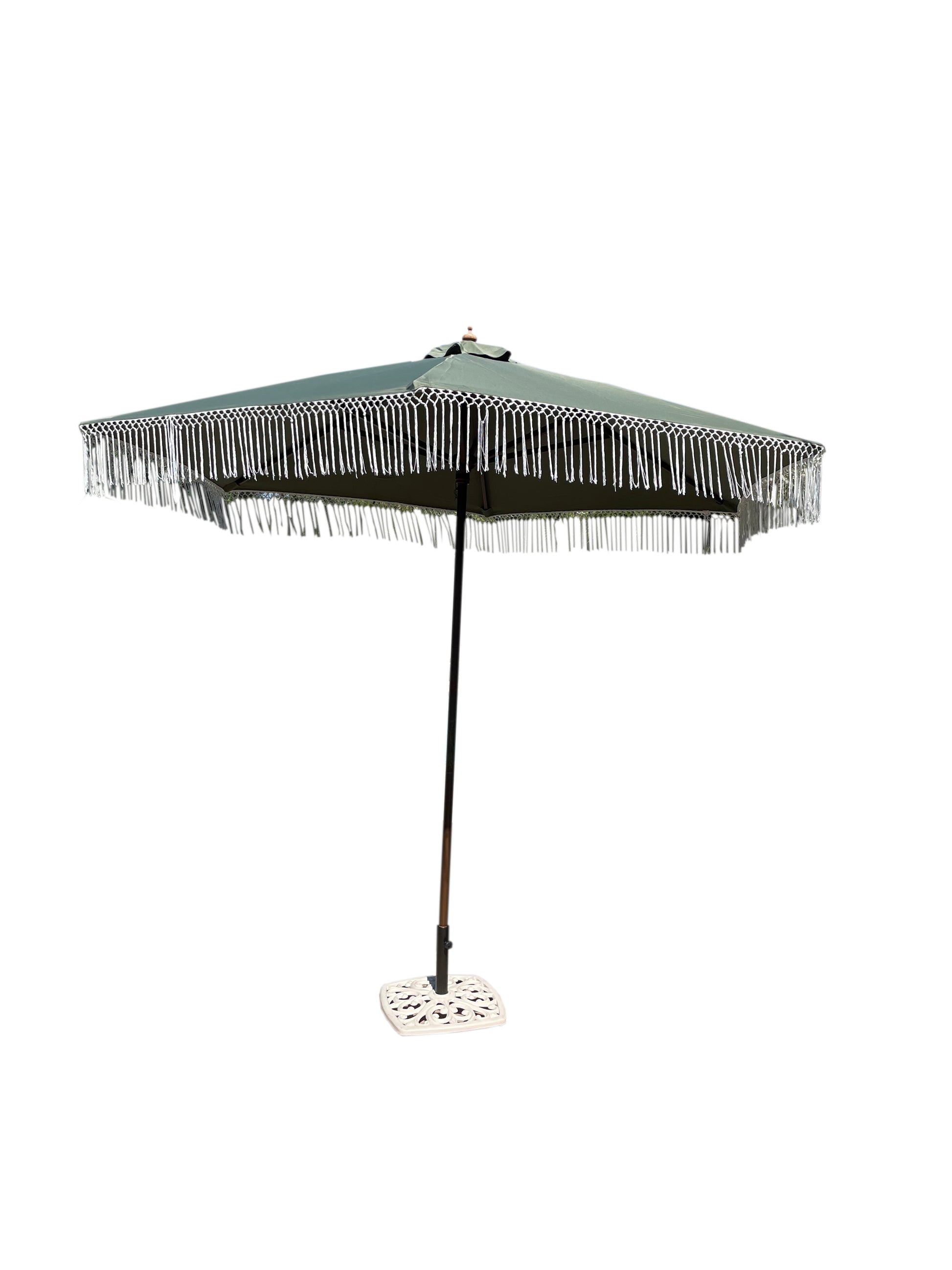9ft Market Patio Umbrella 6 Rib Replacement Canopy w/ Tassel