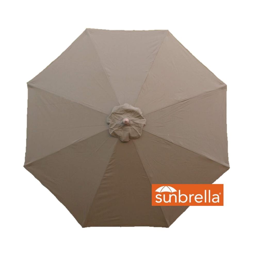 8 ft patio umbrella sunbrella Patio Umbrella Replacement Canopy 11 Ft 8 Rib Taupe