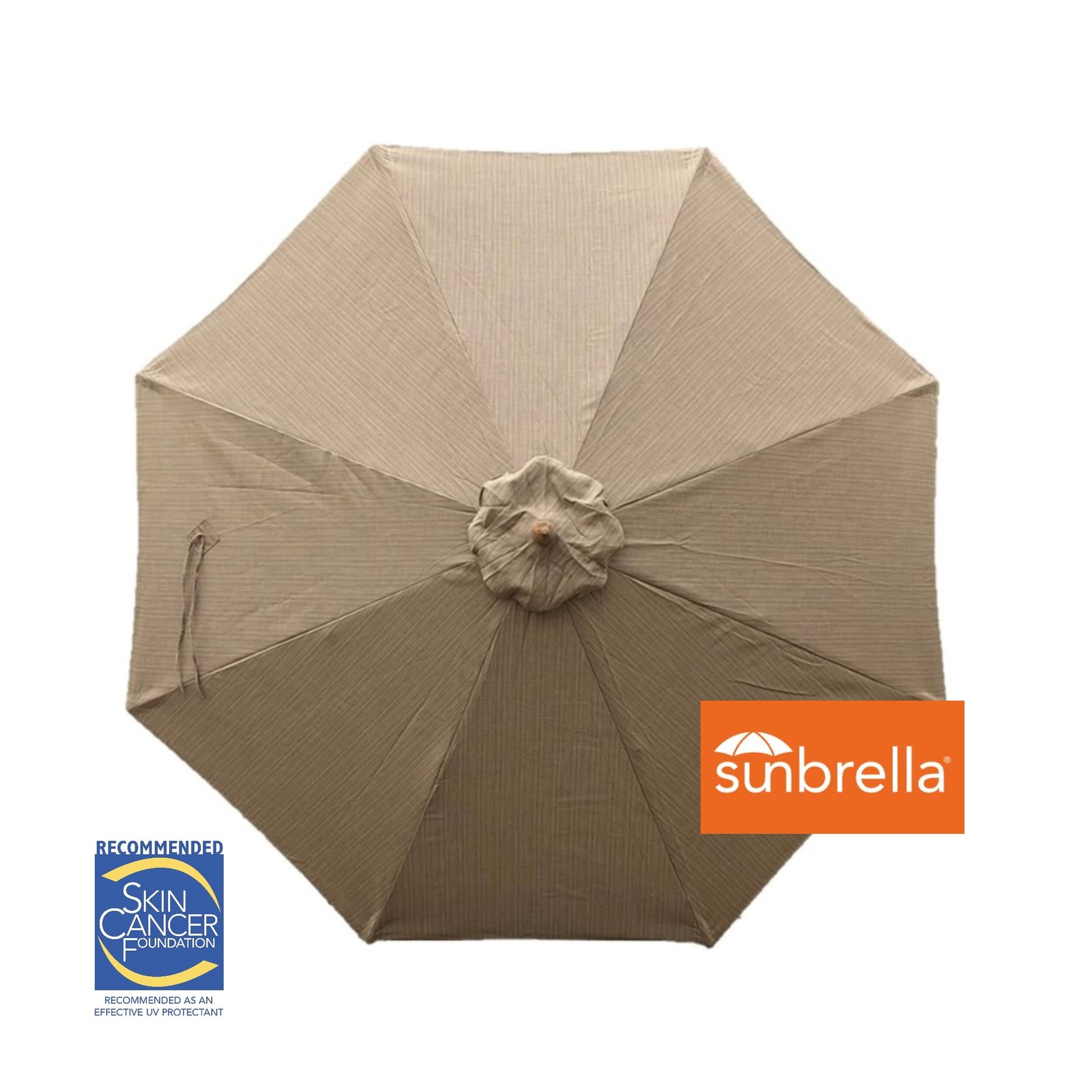 9ft Market Patio Umbrella 8 Rib Replacement Canopy Sunbrella Fabric