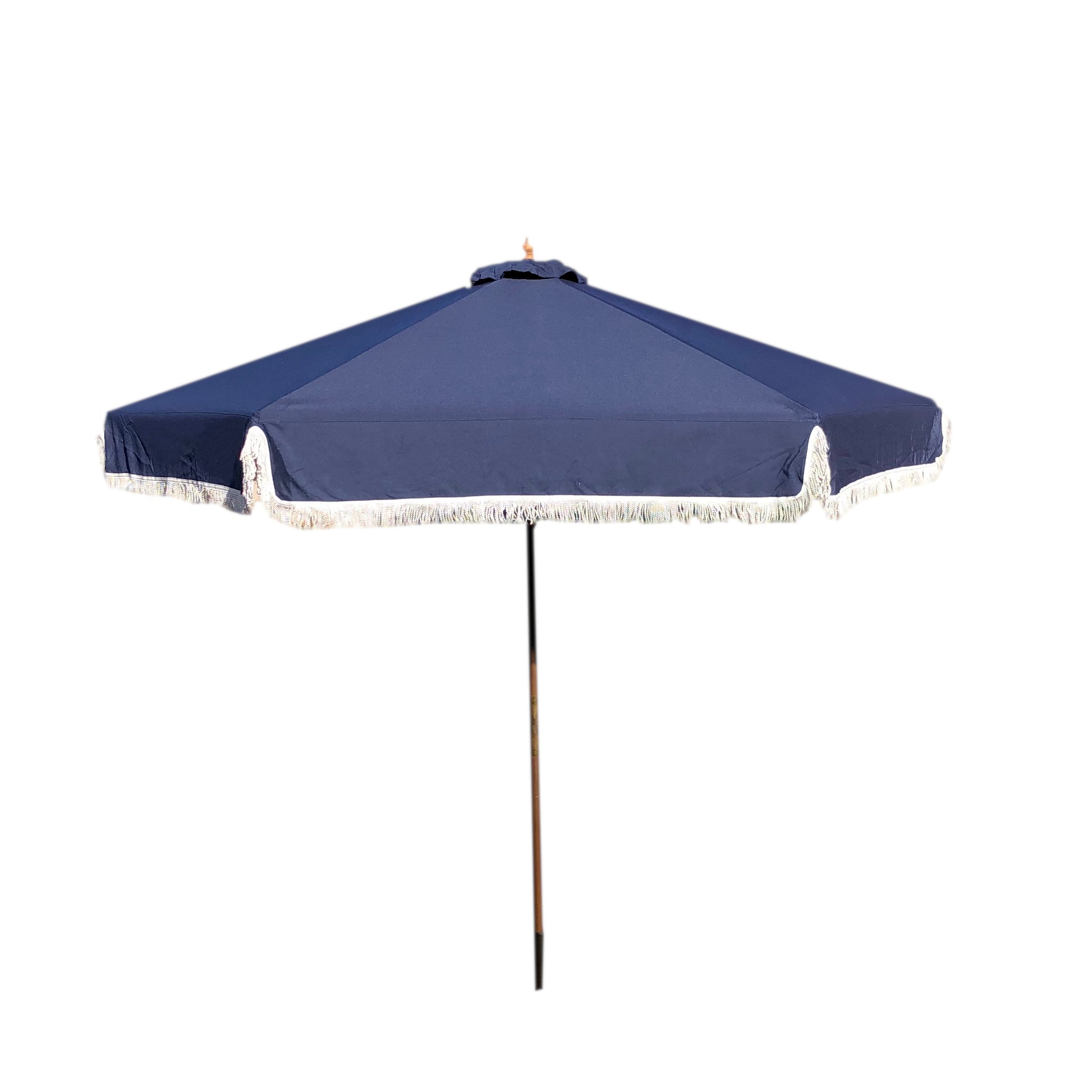 9ft Market Patio Umbrella 6 Rib Replacement Canopy w/ Fringe Valance