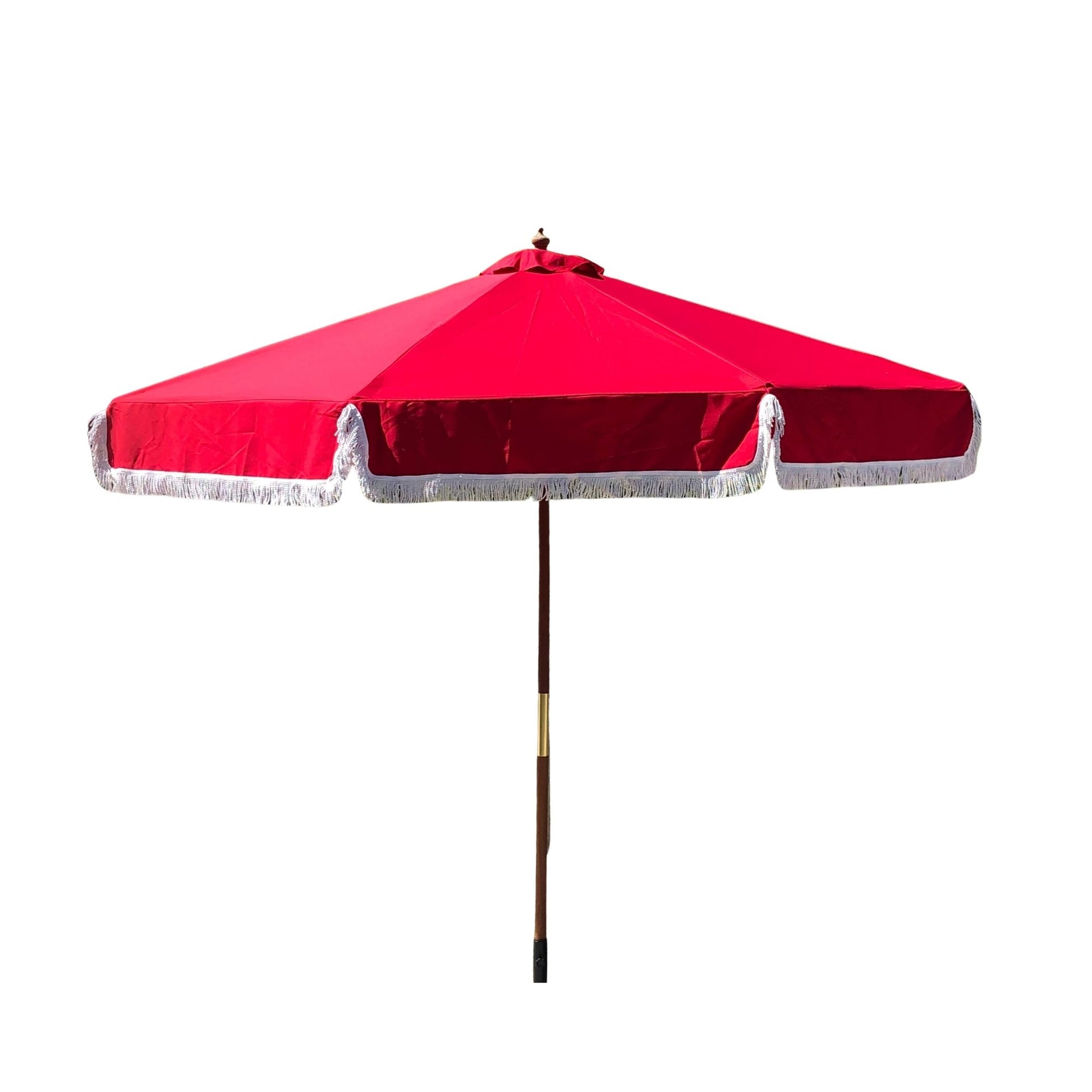 9ft Market Patio Umbrella 8 Rib Replacement Canopy w/ Fringe Valance