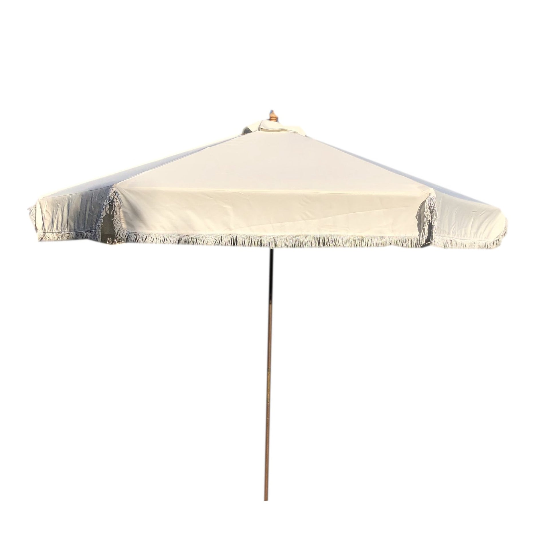 9ft Market Patio Umbrella 8 Rib Replacement Canopy w/ Fringe Valance