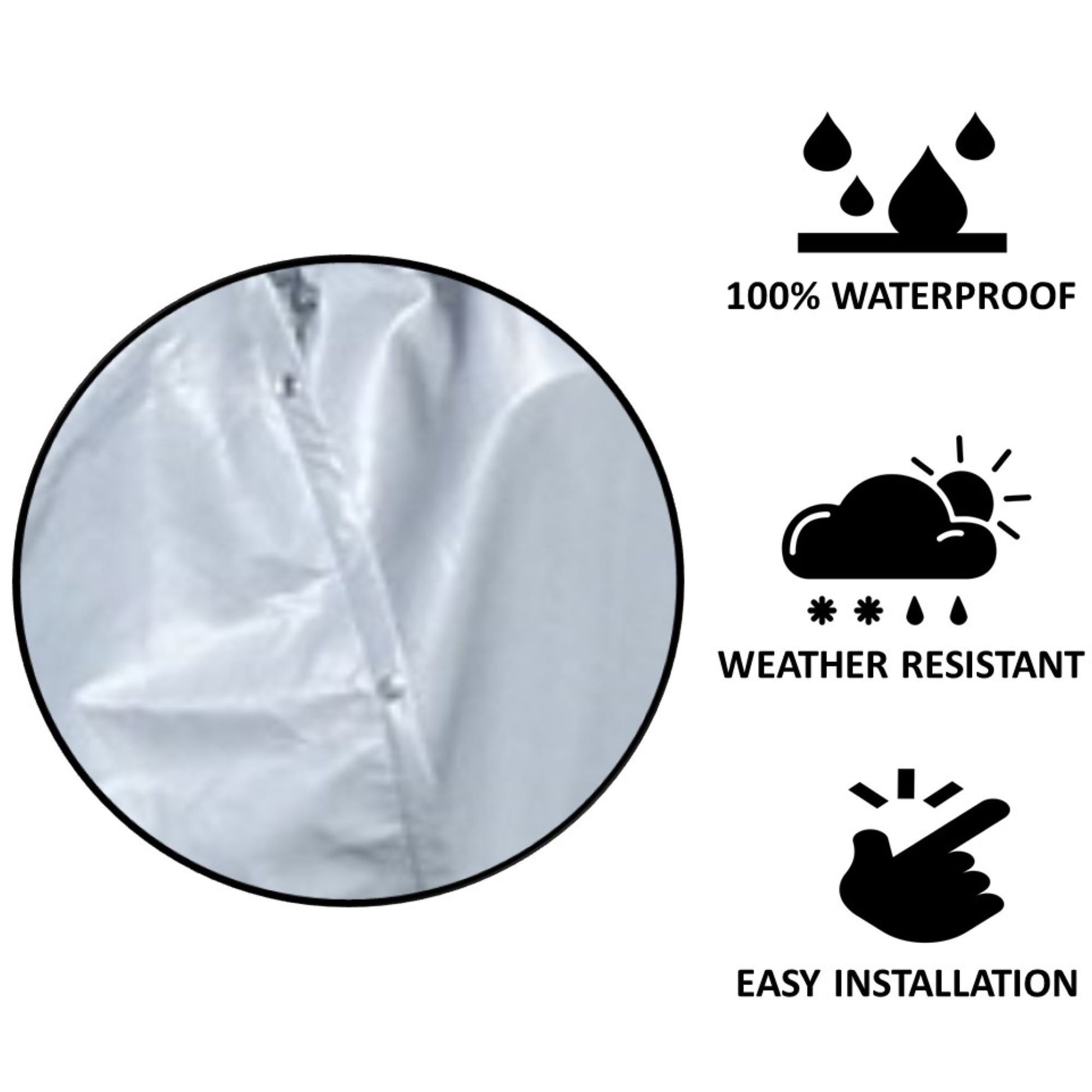Waterproof Vinyl Golf Cart Seat Cover – Heavy-Duty Weather-Resistant Protector (60”W x 44”D x 20”H)