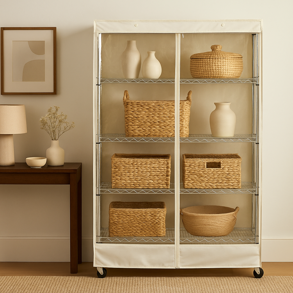 Clearn Rack Cover PVC Front Panel Shelving Rack Covers | Clear Visibility Storage ...