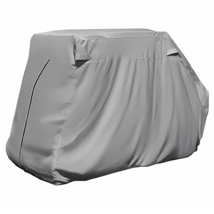 Golf Cart Storage Cover for EZGO, Club Car, Yamaha G (Short Roof, 58"L) - 4 Passenger - Grey