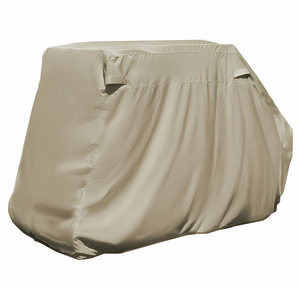 Golf Cart Storage Cover for EZGO, Club Car, Yamaha G (Short Roof, 58"L) - 4 Passenger - Taupe