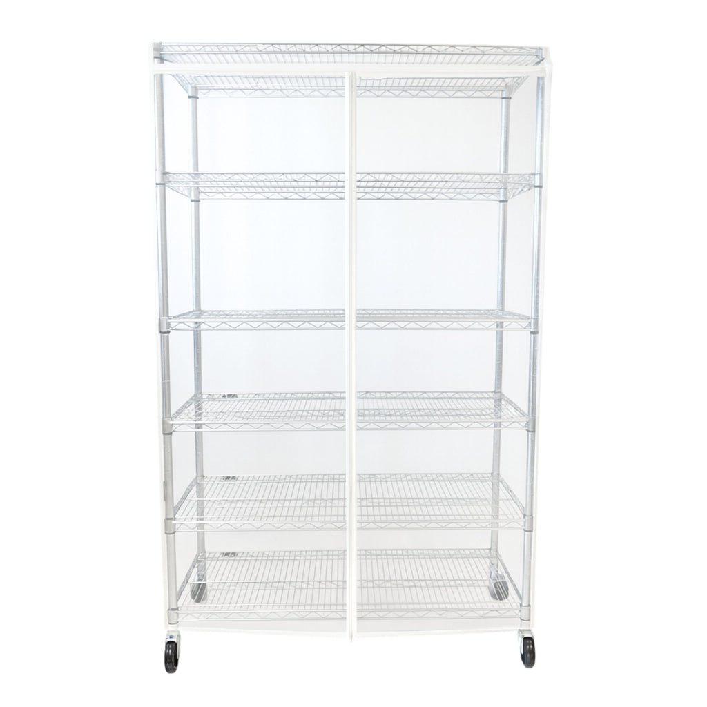 Cubierta para estantería de alambre transparente | 36-60 pulgadas de ancho