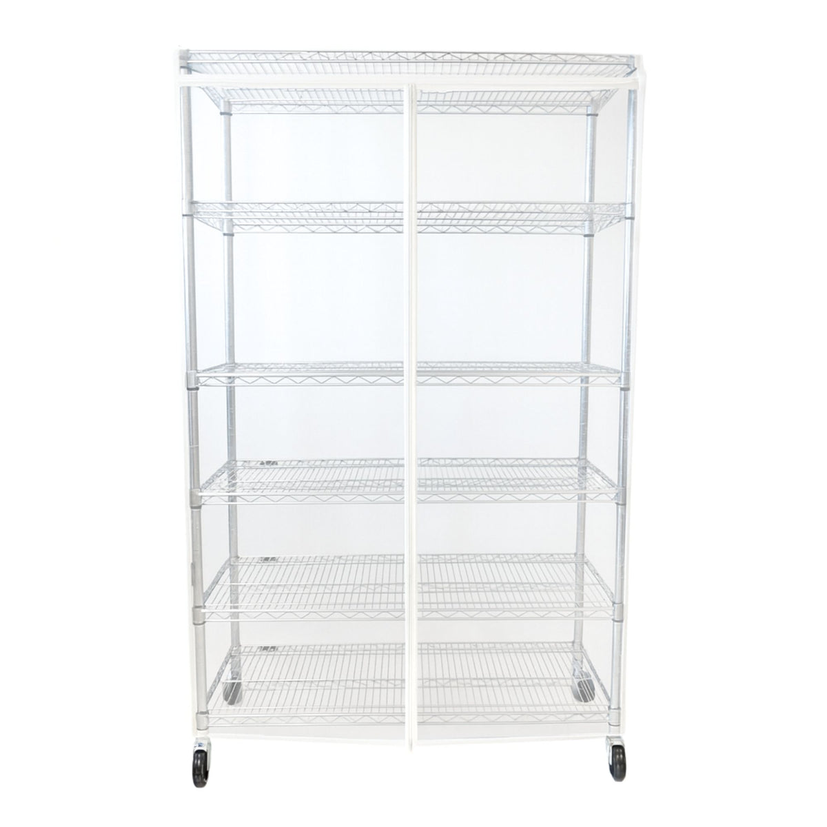 All Clear Wire Rack Shelving Storage Unit Cover | 36-60 inches wide