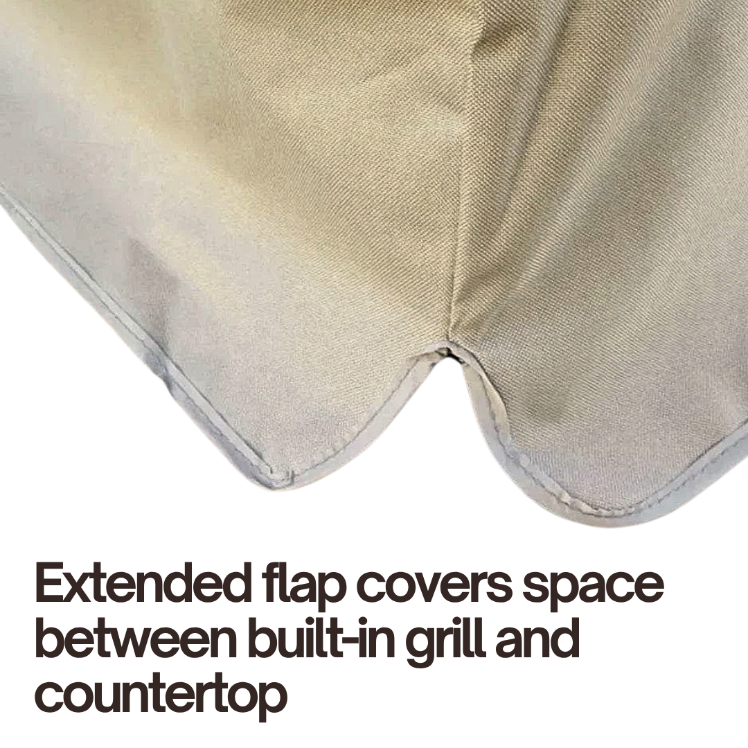 Built-In Barbeque Outdoor Cover Fits BBQ or Grills up to 30-56 inches Long - Safari Taupe