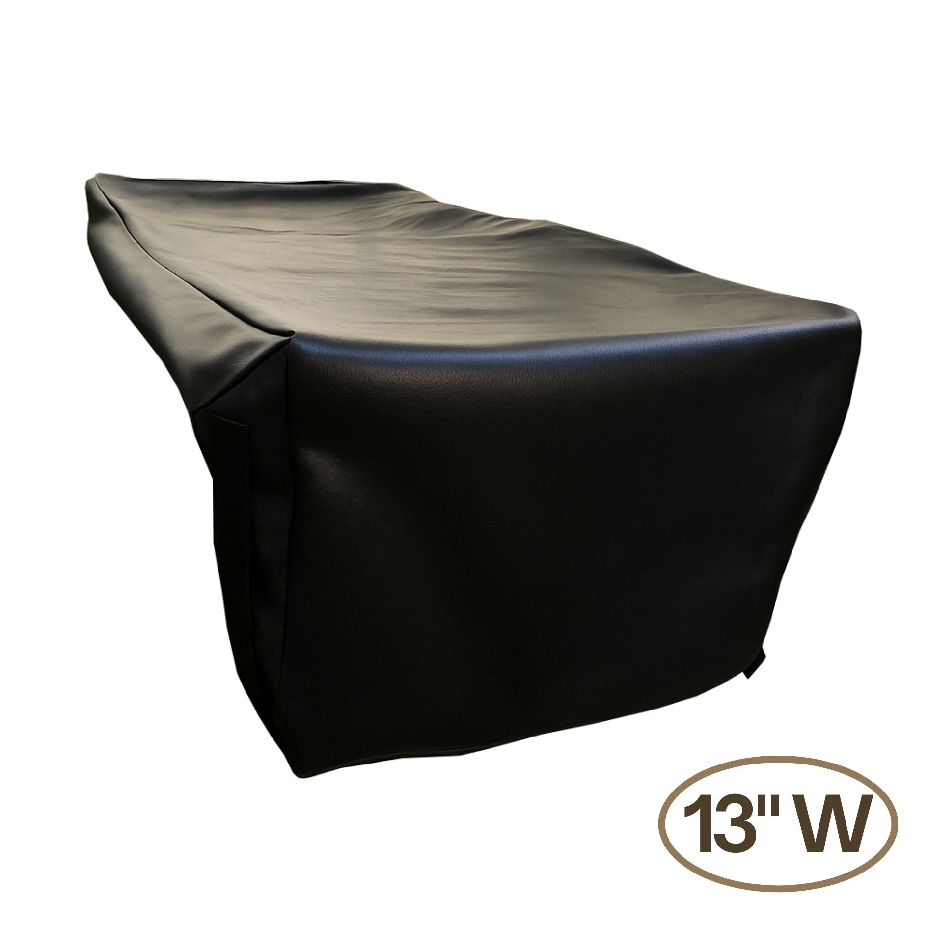 Outdoor Built-In Side Burner Cover for Side Burners up to 13-19 inches Wide - Black Vinyl