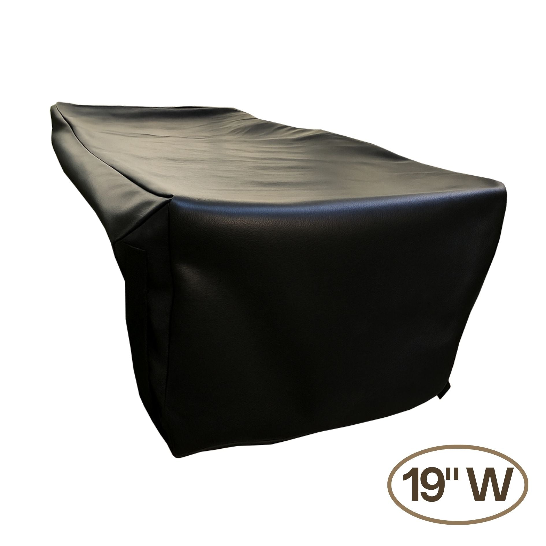 Outdoor Built-In Side Burner Cover for Side Burners up to 13-19 inches Wide - Black Vinyl